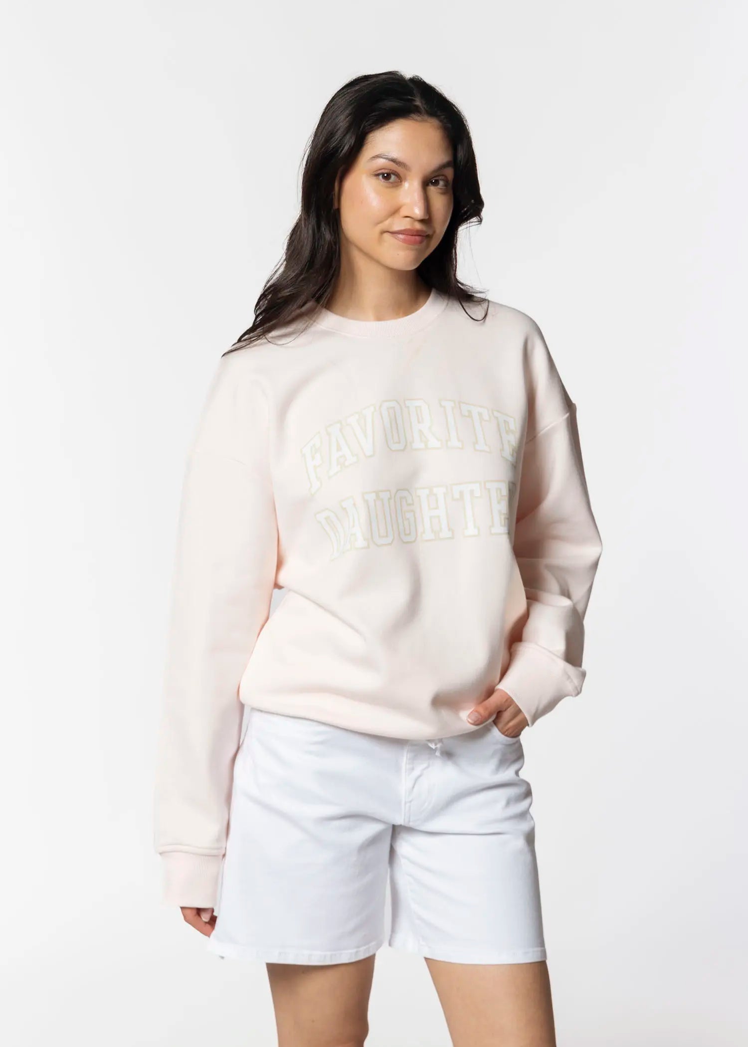 swatch_rose/snow collegiate sweatshirt apparel
