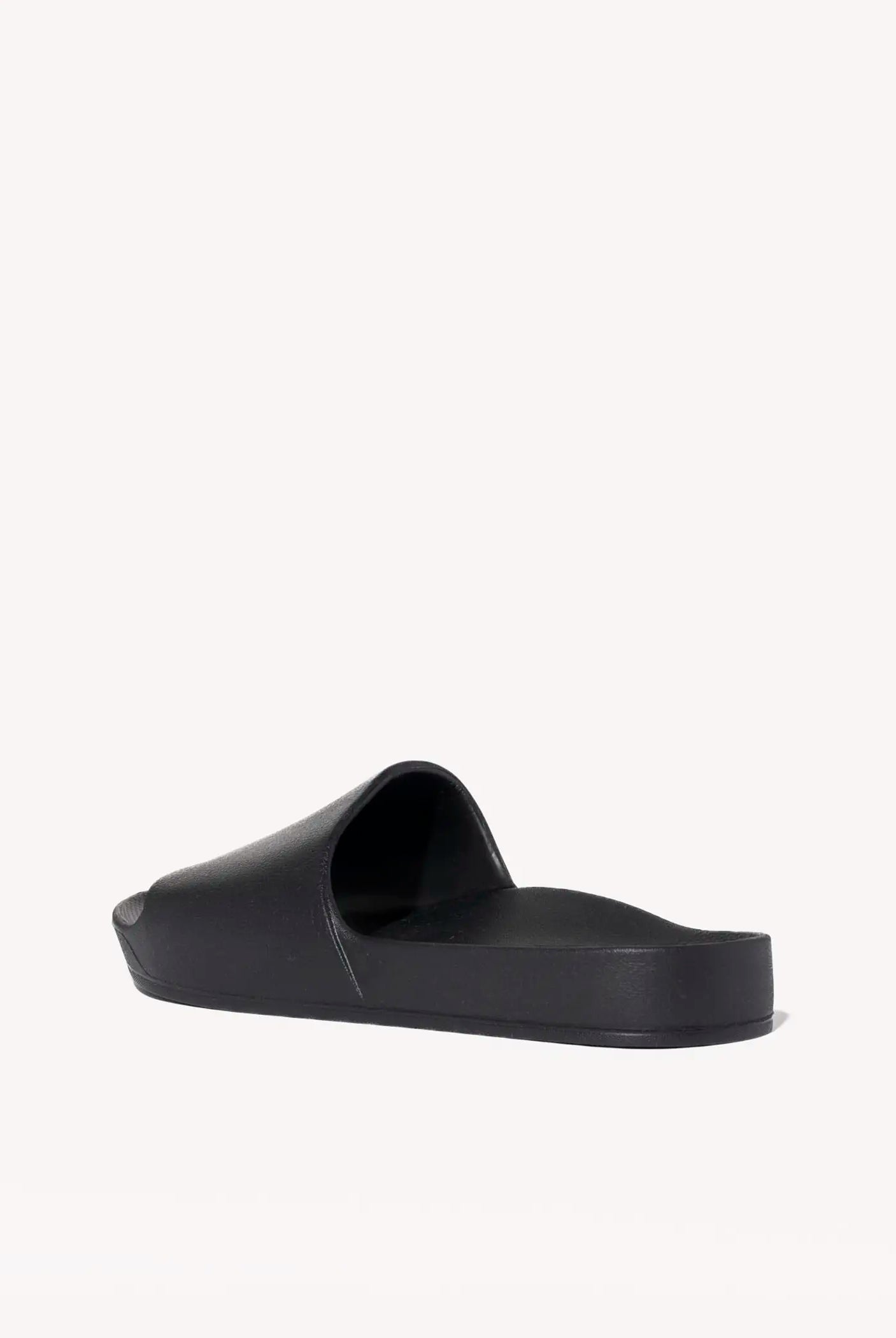 swatch_black arch support slides flat sandals
