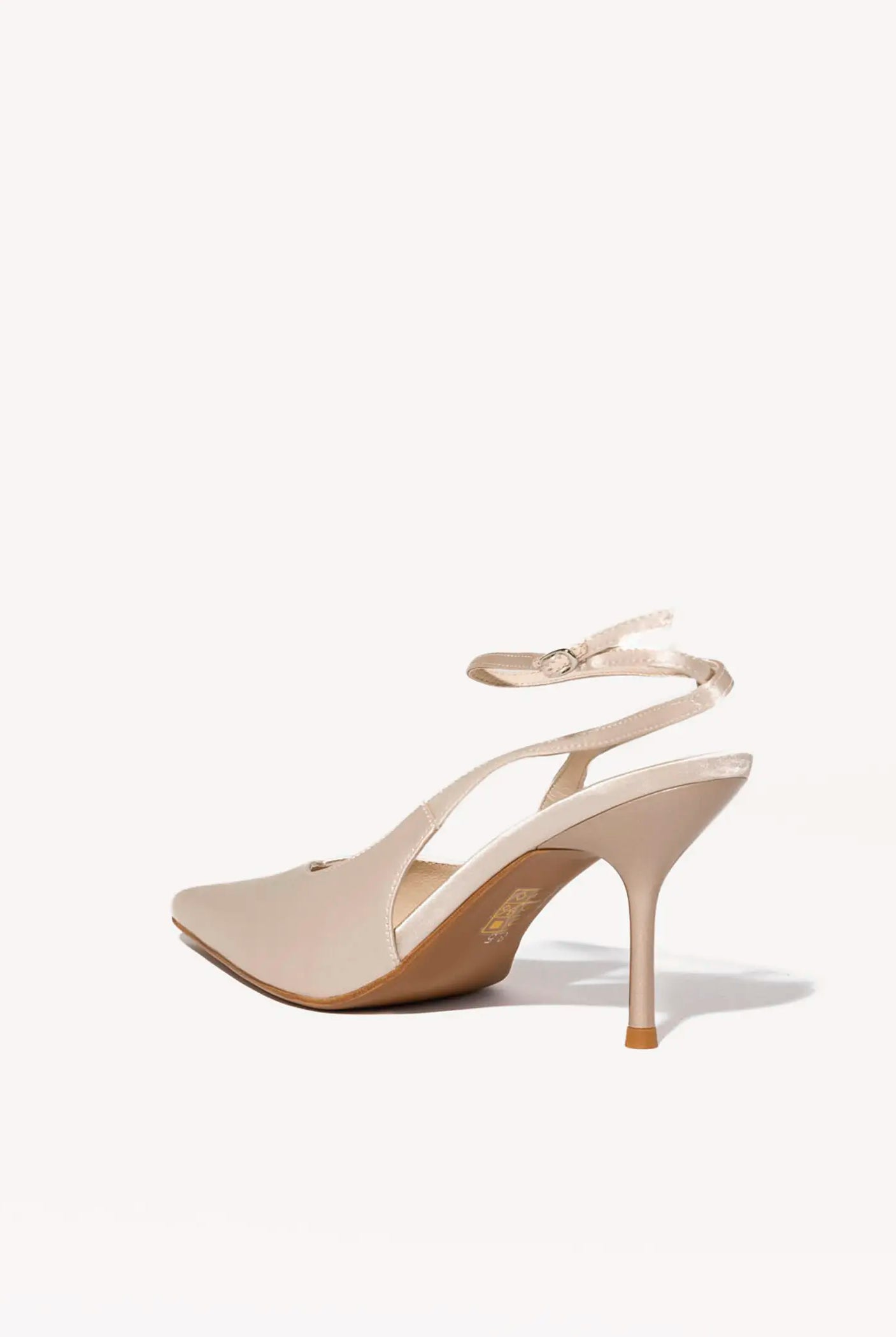 swatch_champagne satin executive slingback pump heels