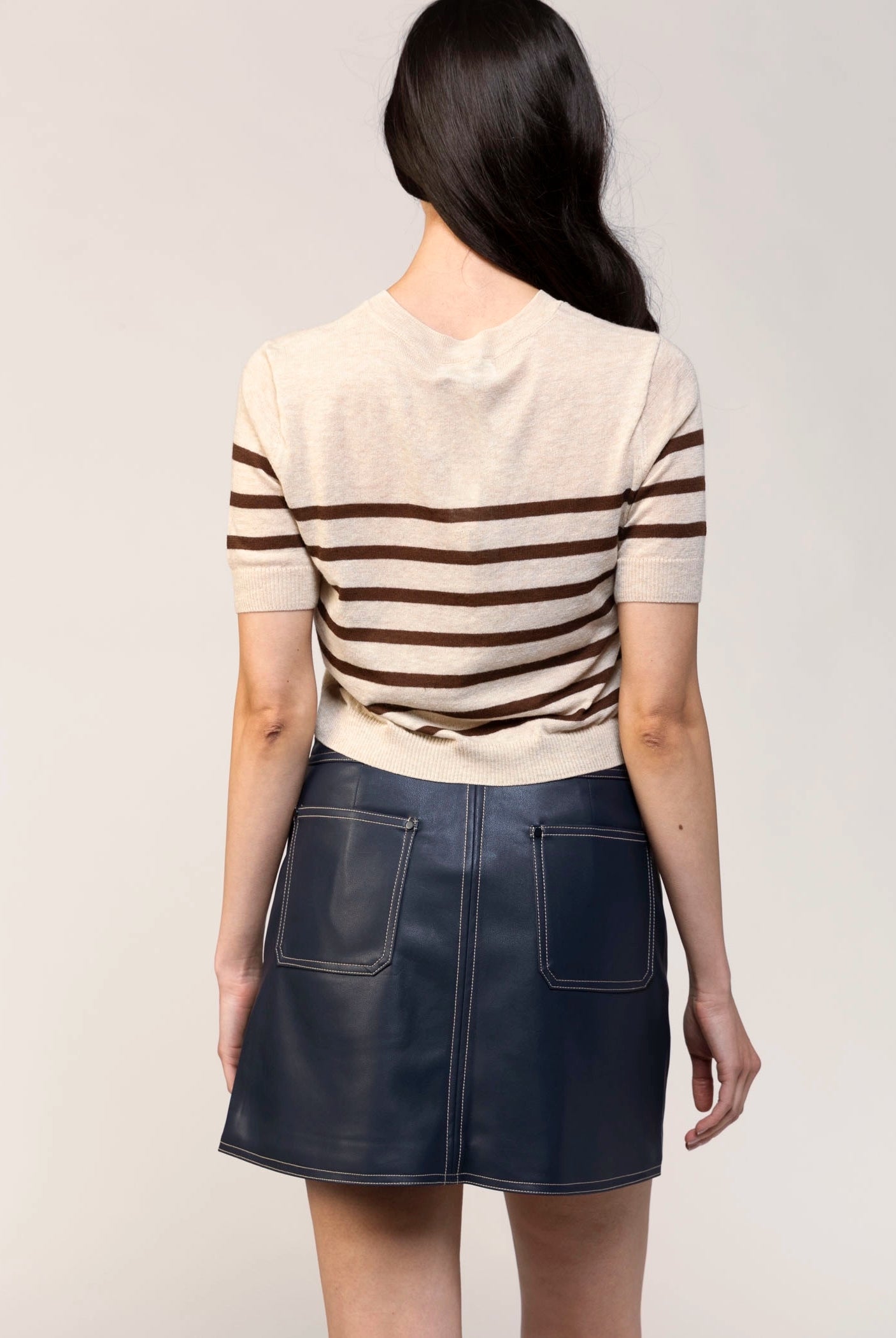 swatch_Navy central park west rusty mini skirt