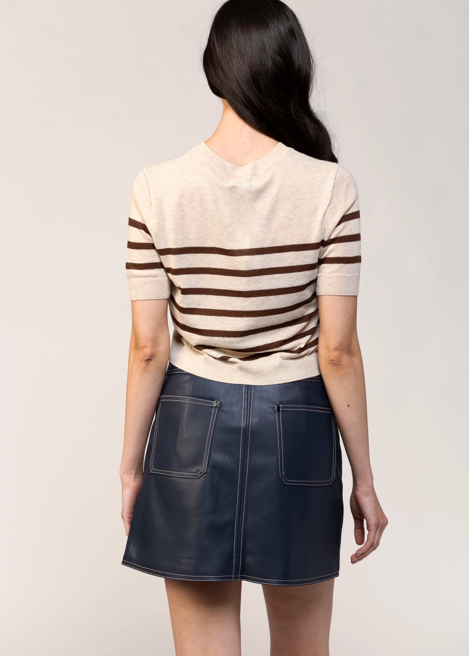 swatch_Navy central park west rusty mini skirt