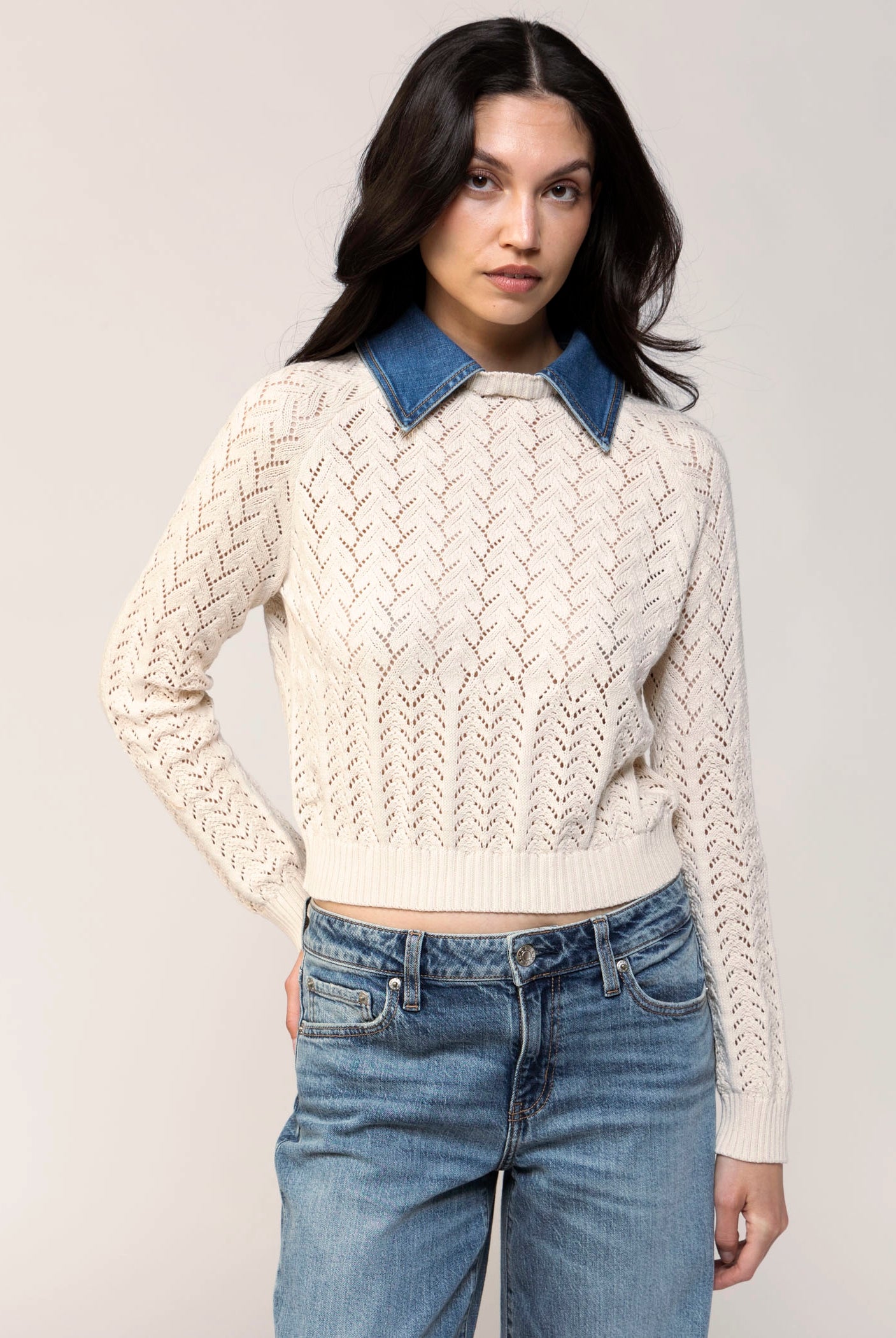 swatch_Ivory central park west hazel collared sweater