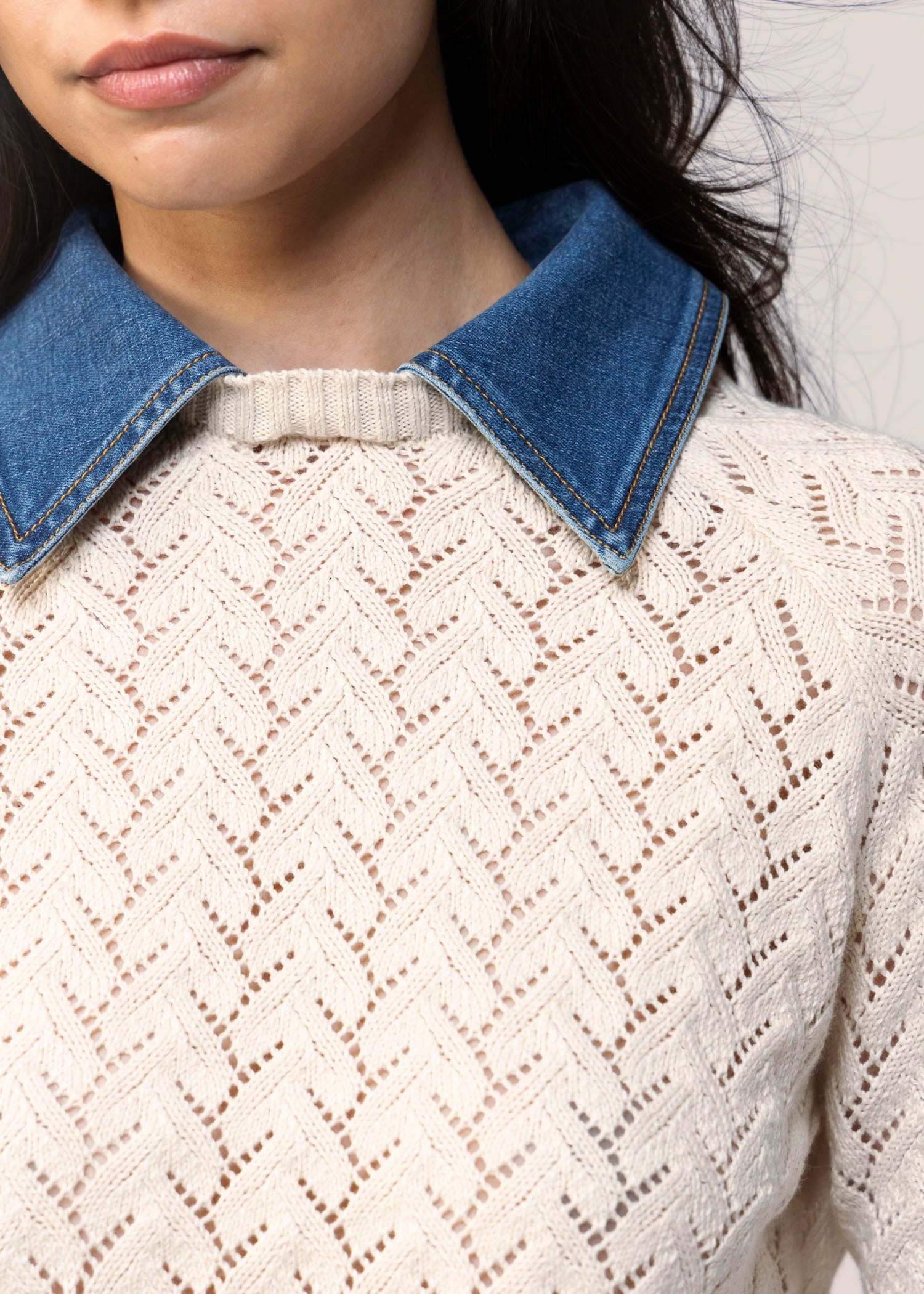 swatch_Ivory central park west hazel collared sweater