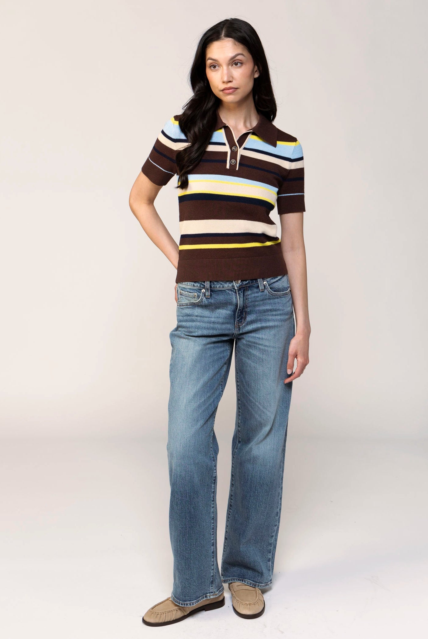swatch_Brown Stripe central park west marlon polo