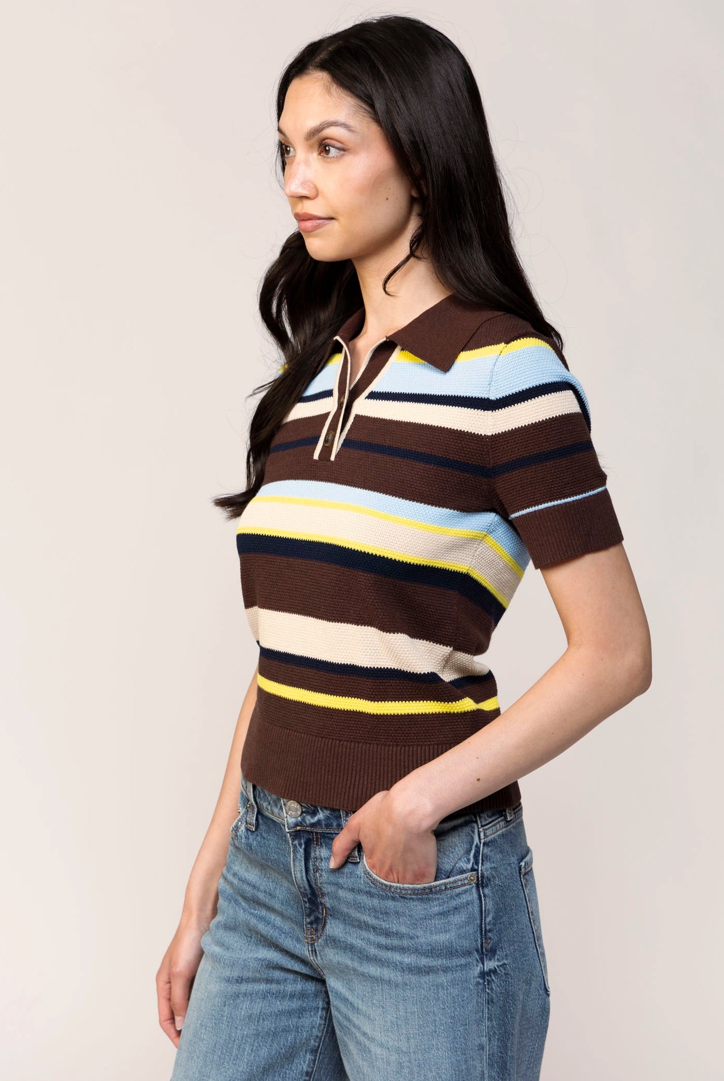 swatch_Brown Stripe central park west marlon polo