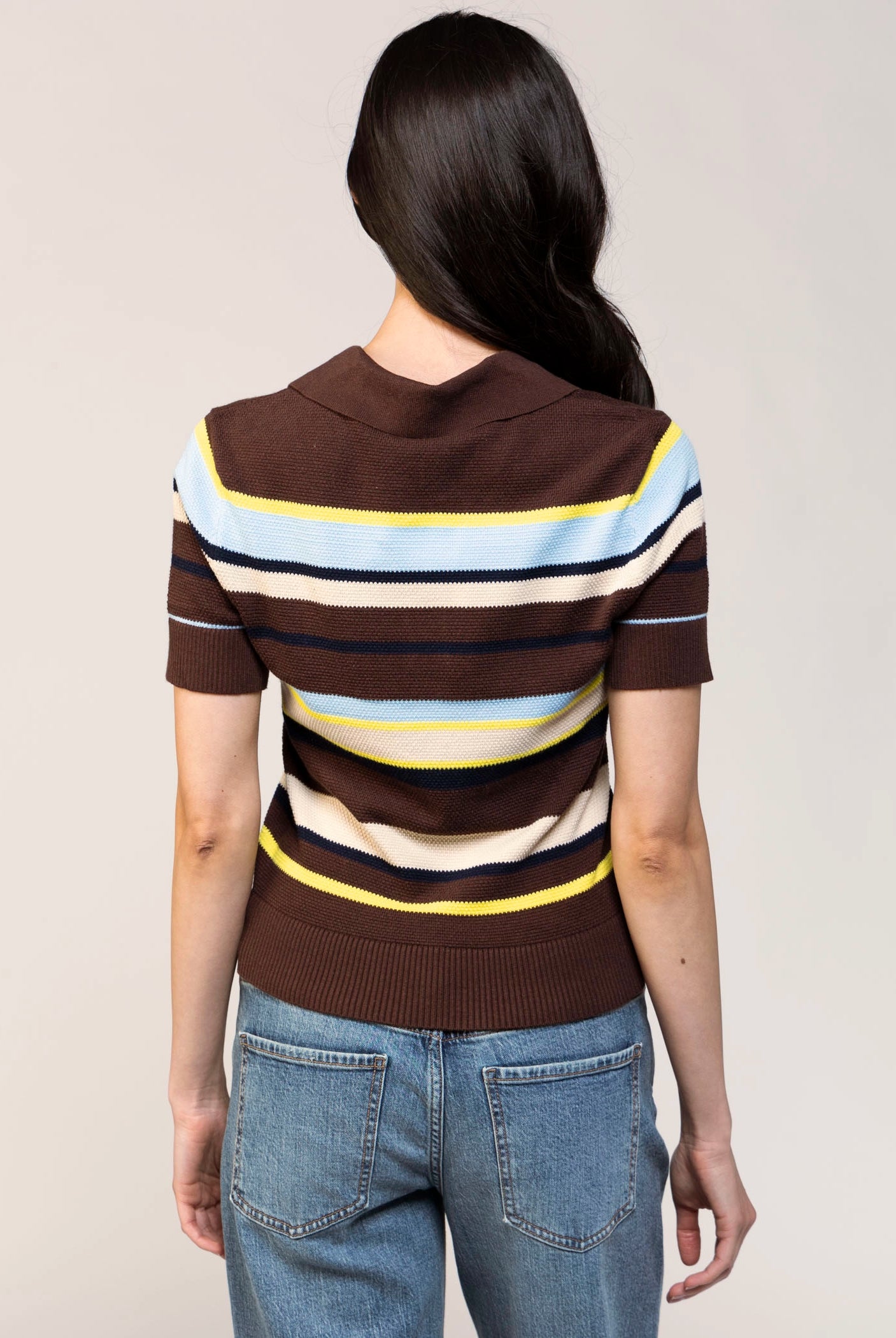 swatch_Brown Stripe central park west marlon polo