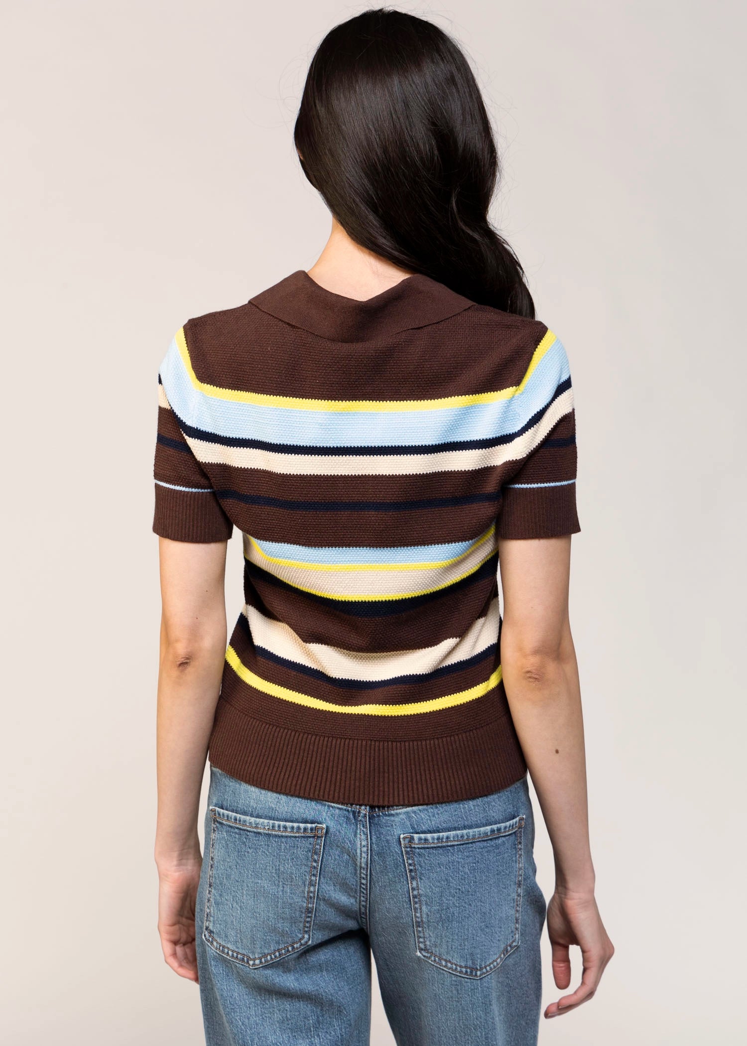 swatch_Brown Stripe central park west marlon polo