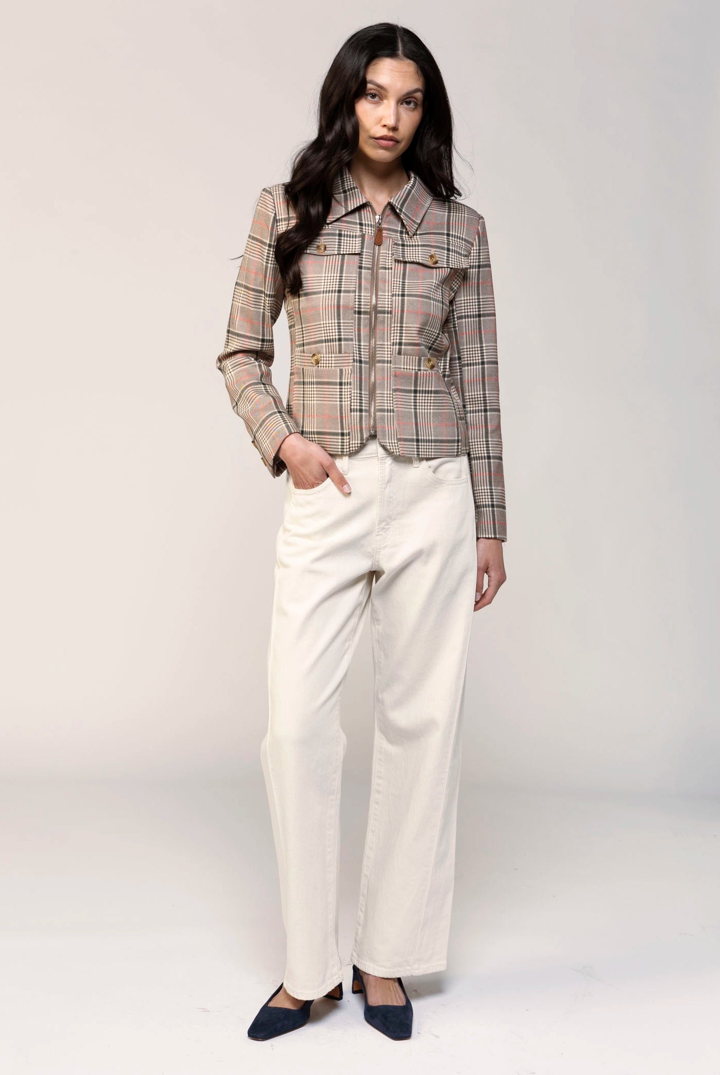 swatch_Brown Plaid central park west dean plaid jacket