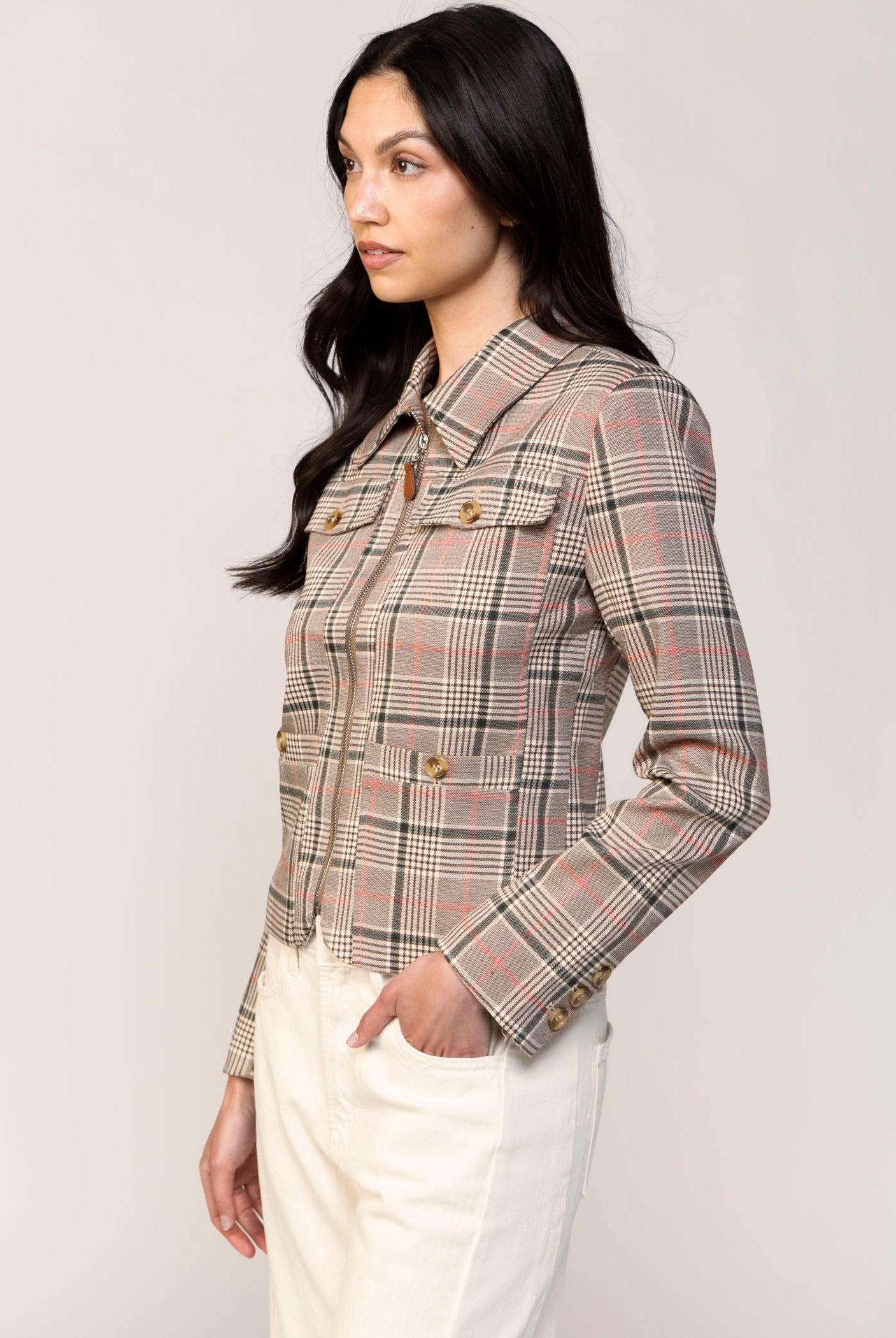swatch_Brown Plaid central park west dean plaid jacket