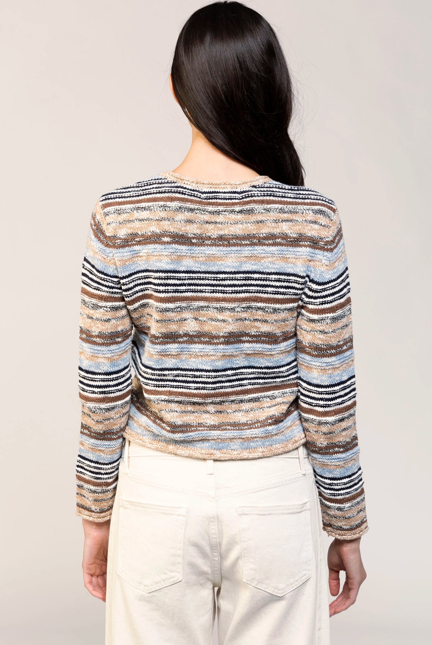 swatch_Brown/Blue central park west marlon cardigan