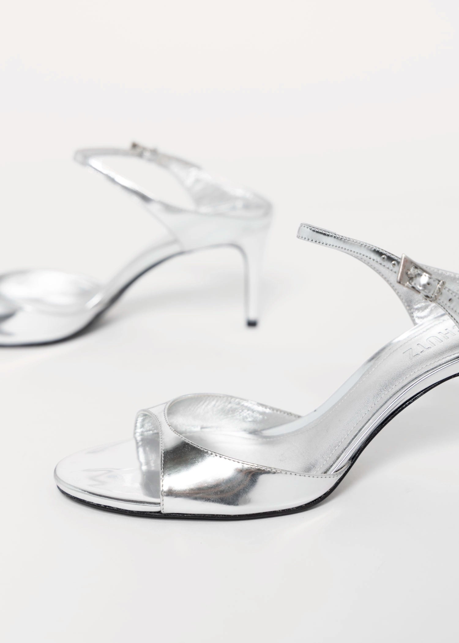 swatch_Silver Leather schutz lyra-mid heeled sandal