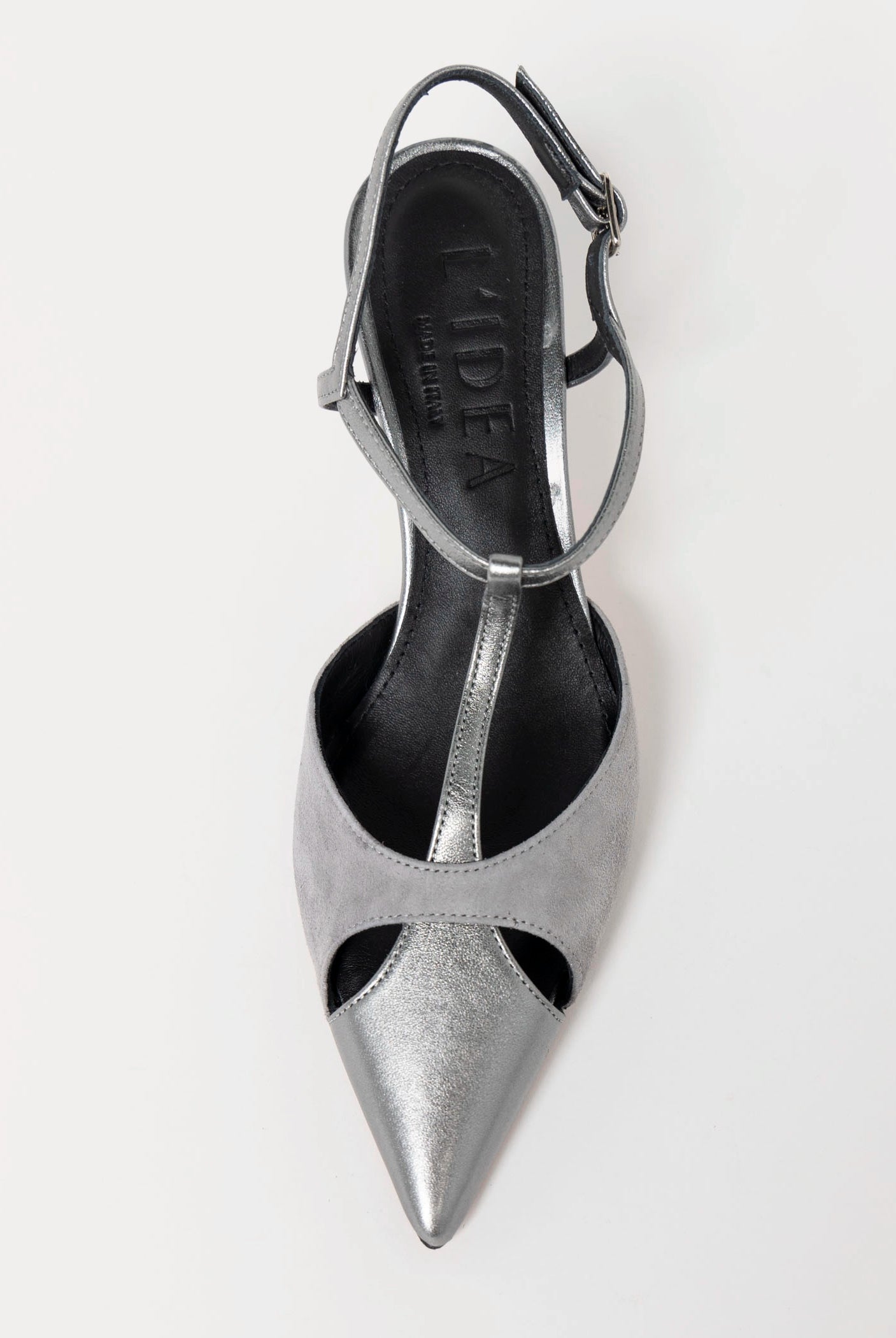 swatch_Grey/Steel l'idea pia leather pump