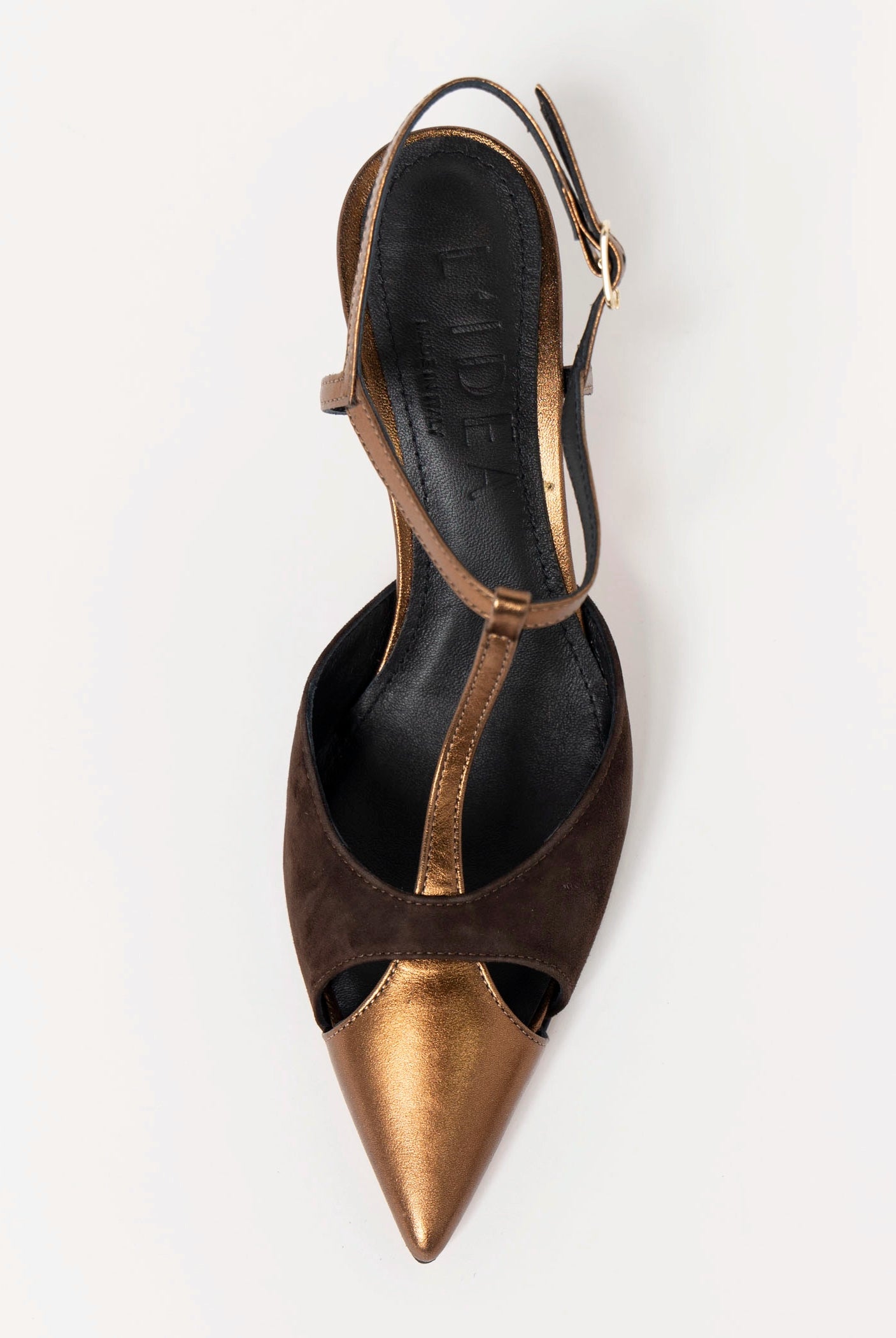 swatch_Brown/Bronze l'idea pia leather pump