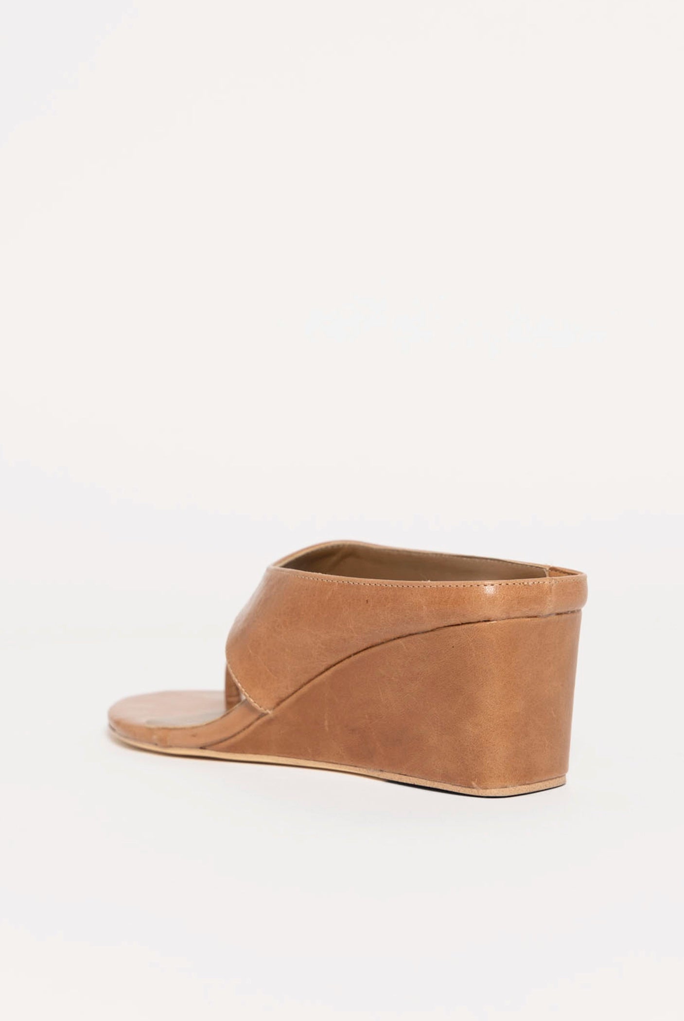 swatch_Tan Leather tony bianco swift thong wedge sandal