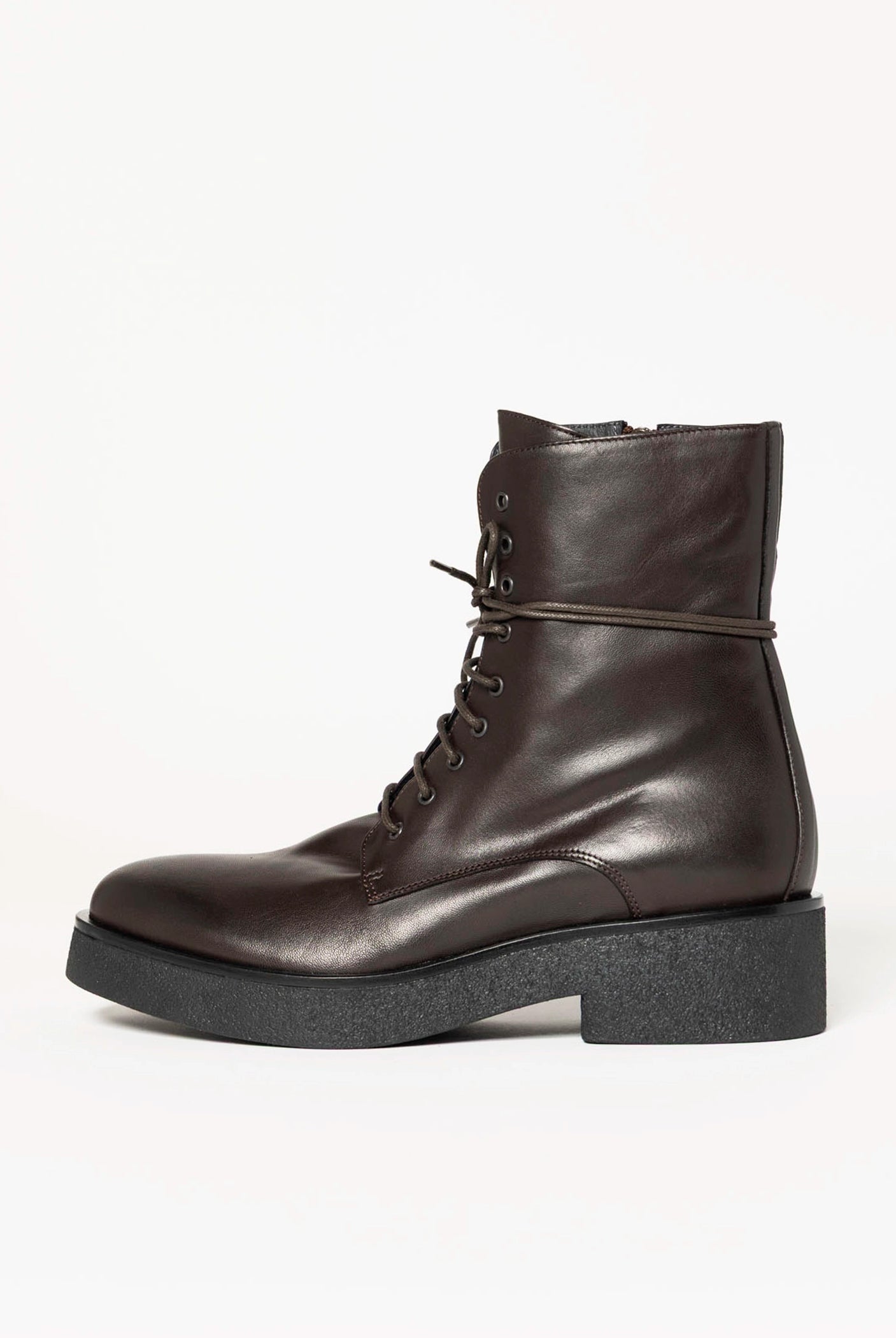 swatch_Brown Leather combat boot