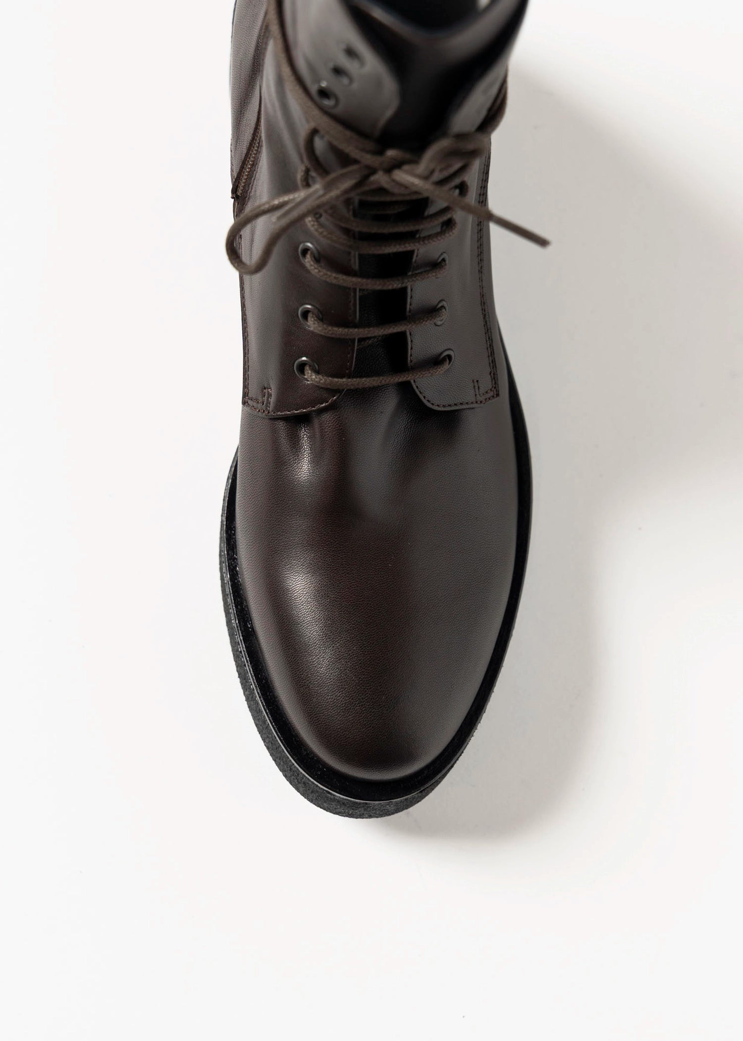 swatch_Brown Leather combat boot