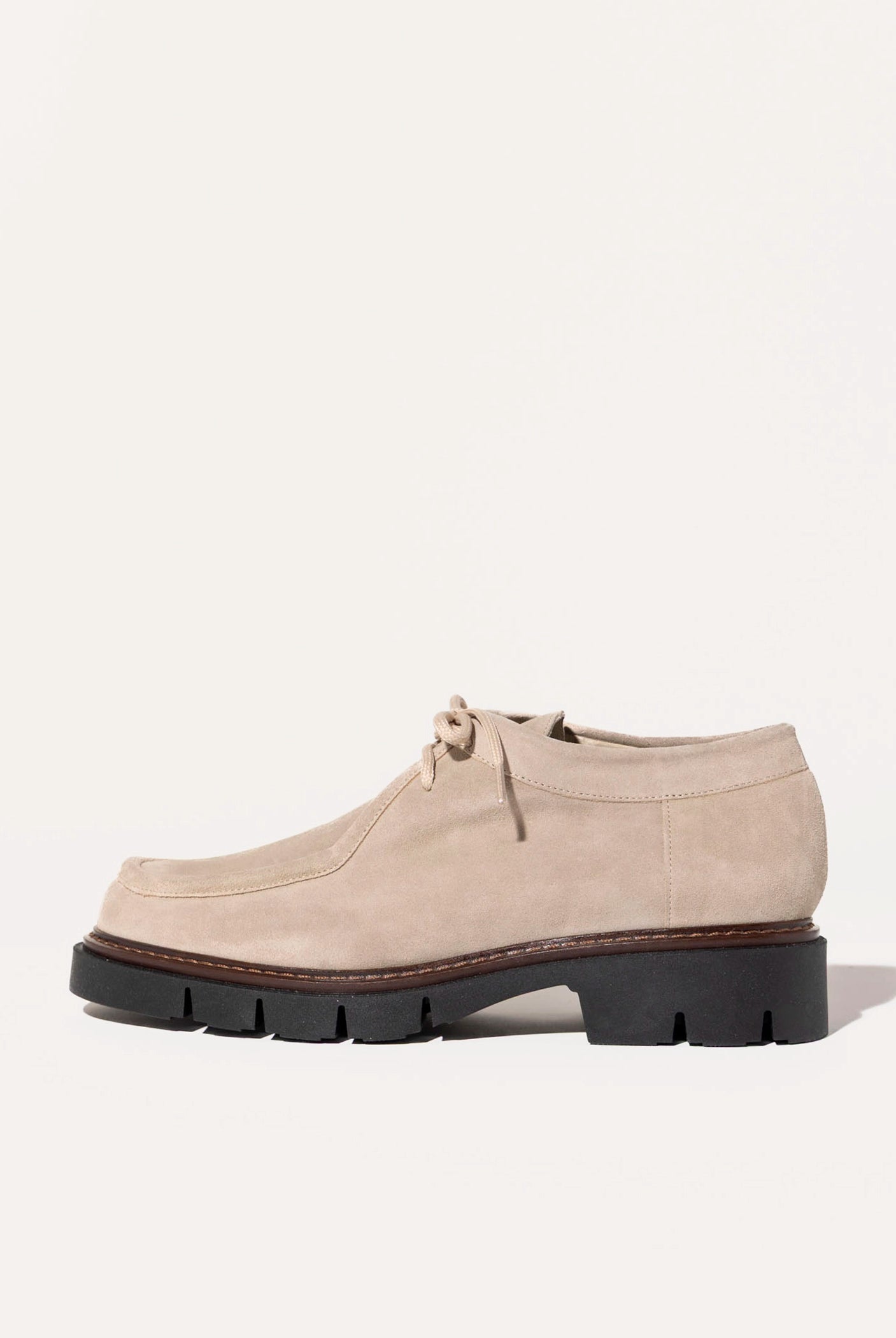 swatch_Taupe Suede wallabe loafer