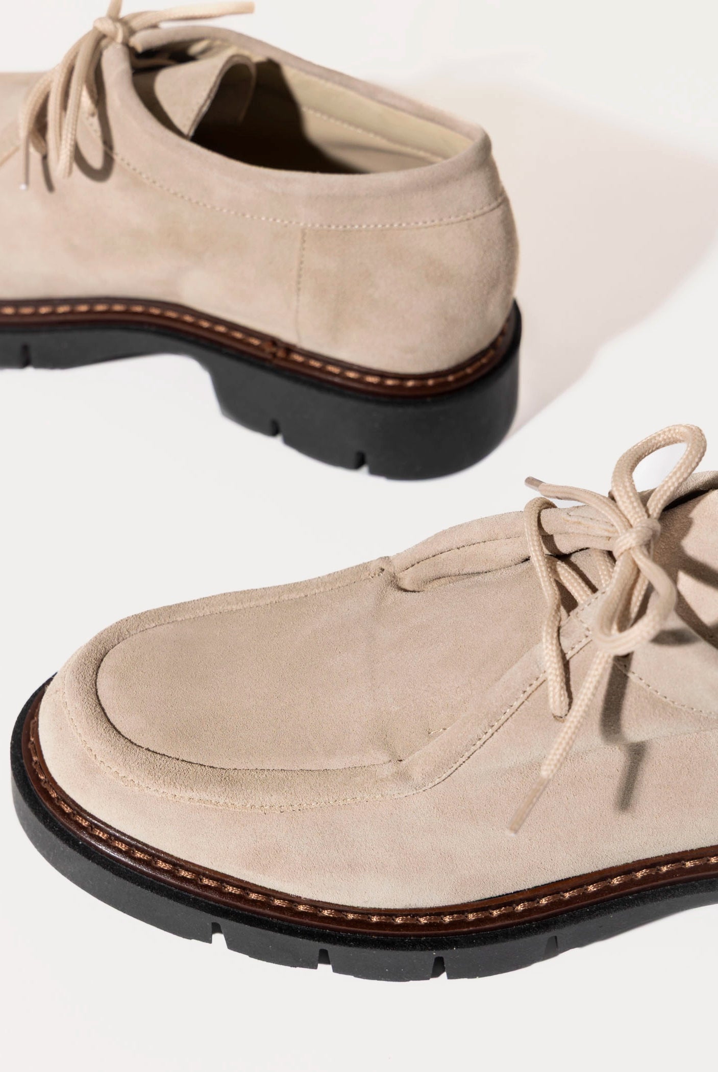 swatch_Taupe Suede wallabe loafer