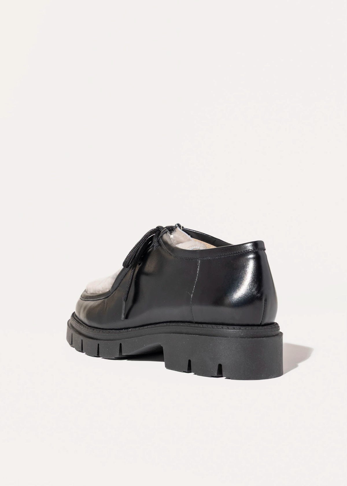 swatch_Black Leather l'idea shearling wallabe oxford