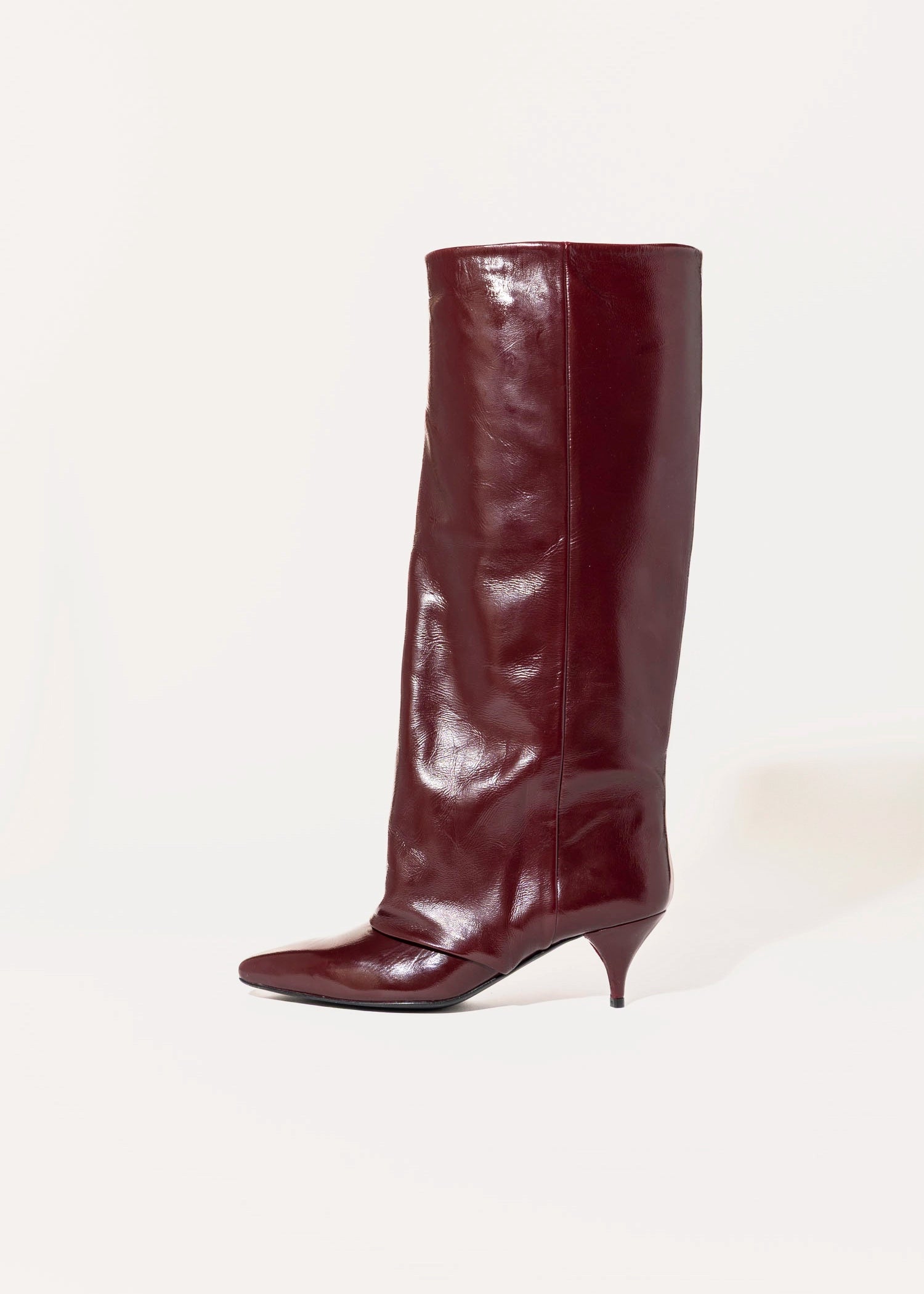 swatch_Bordo Patent fold over dress boot