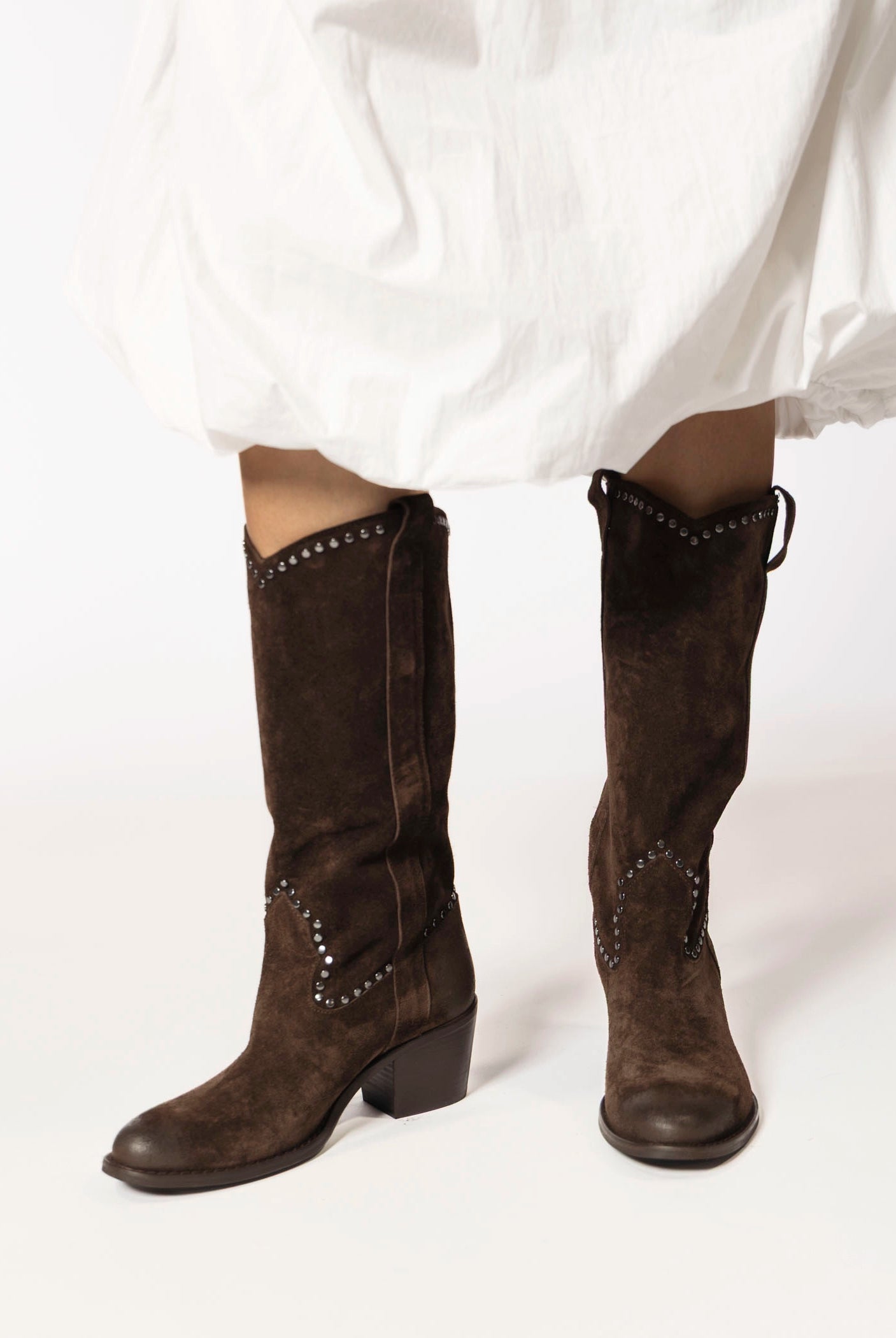 swatch_Chocolate Suede tall western boot