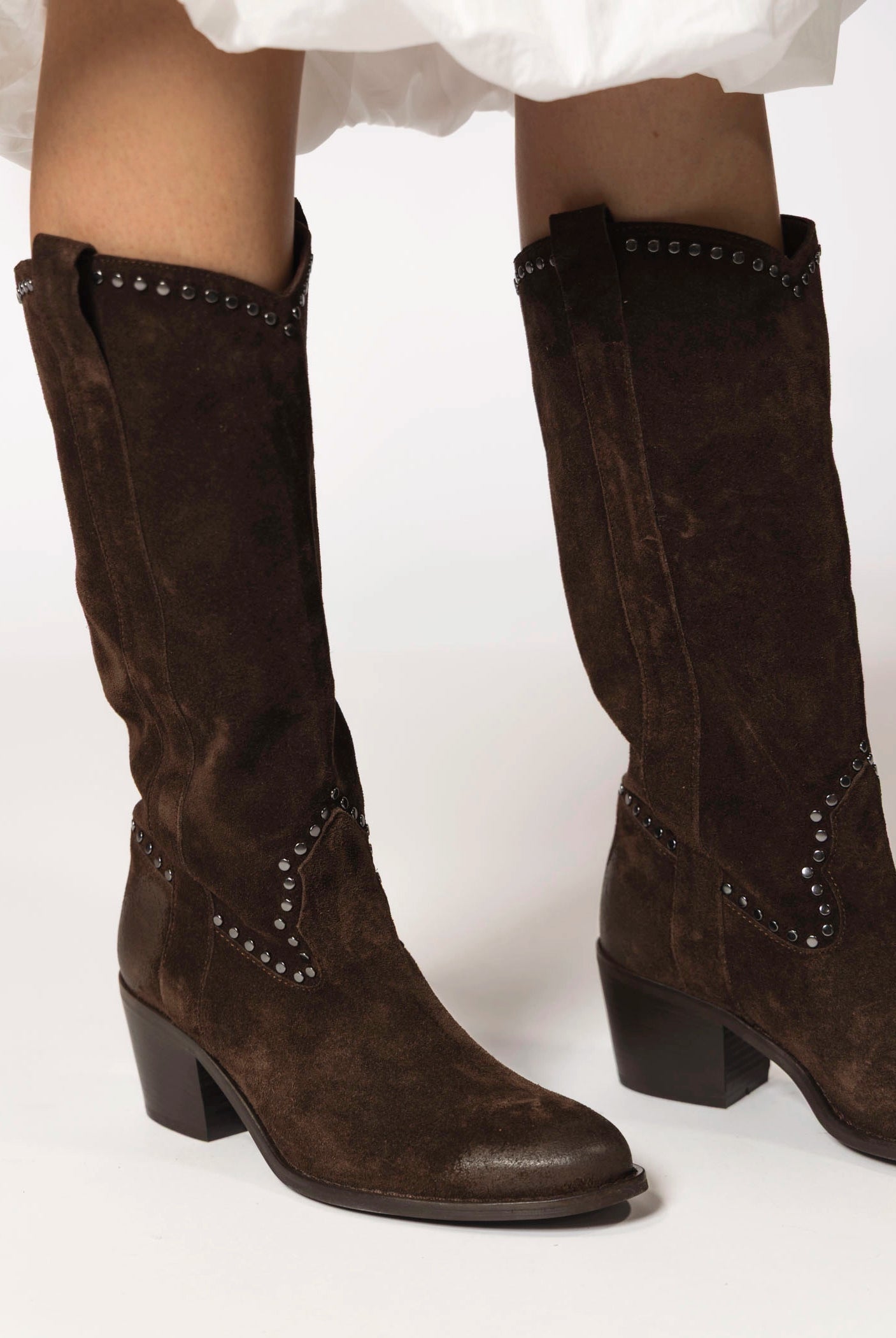 swatch_Chocolate Suede tall western boot