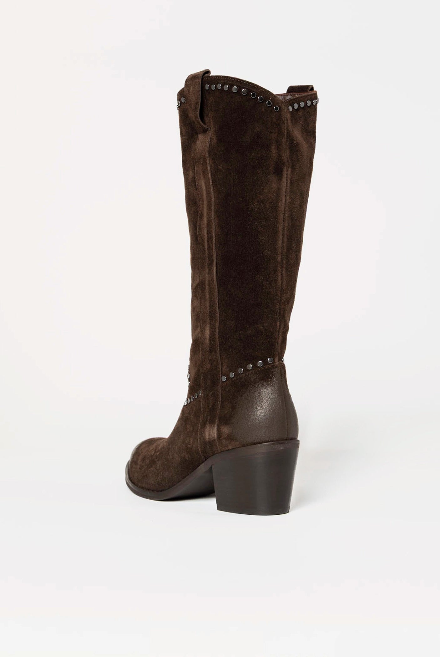 swatch_Chocolate Suede tall western boot