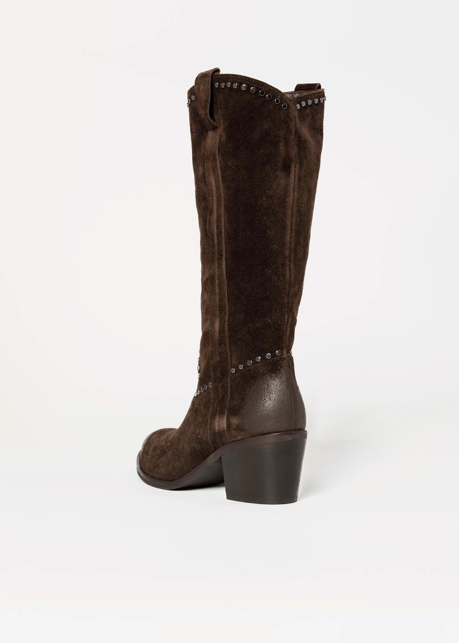 swatch_Chocolate Suede tall western boot