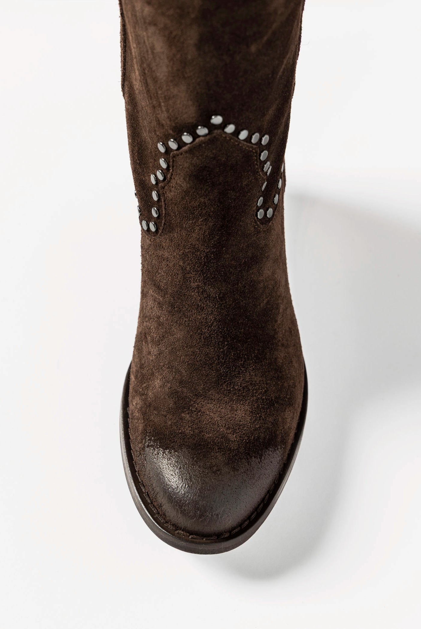 swatch_Chocolate Suede tall western boot