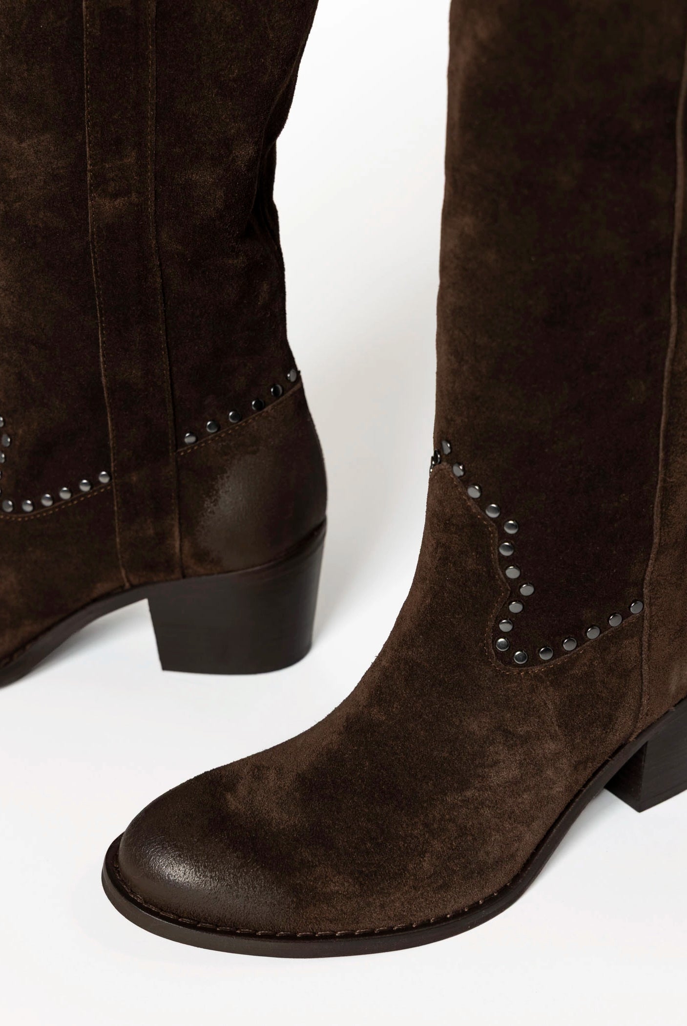 swatch_Chocolate Suede tall western boot