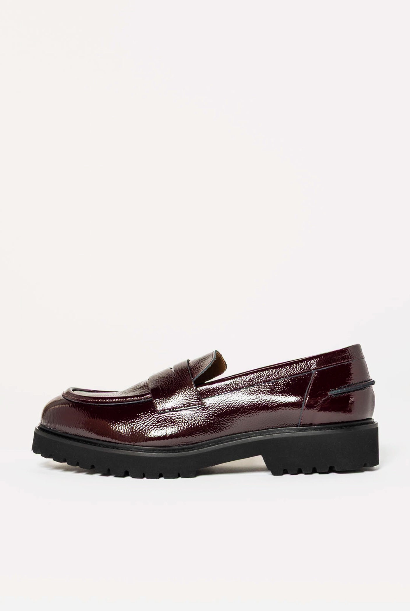 swatch_Wine Patent classic penny loafer
