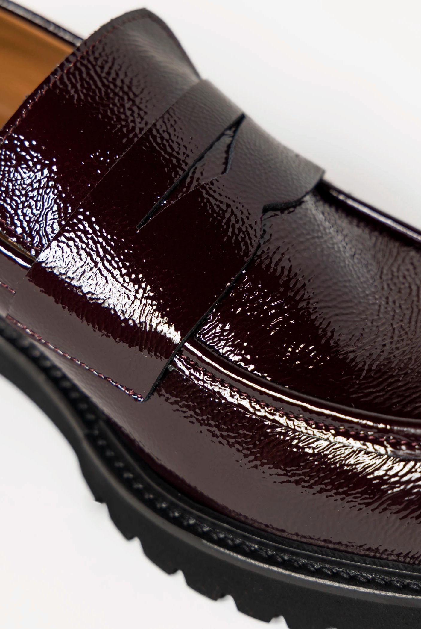 swatch_Wine Patent classic penny loafer