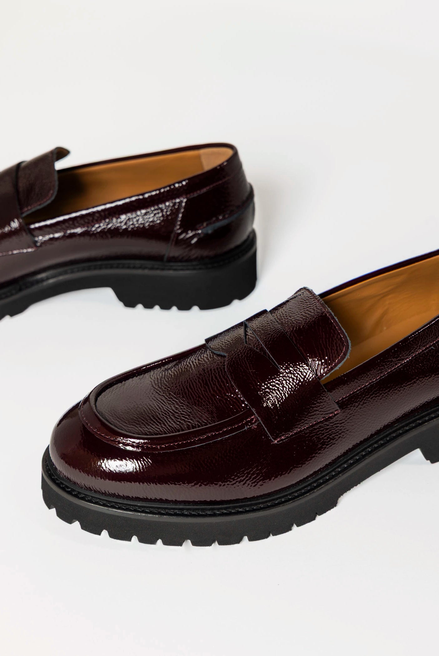 swatch_Wine Patent classic penny loafer