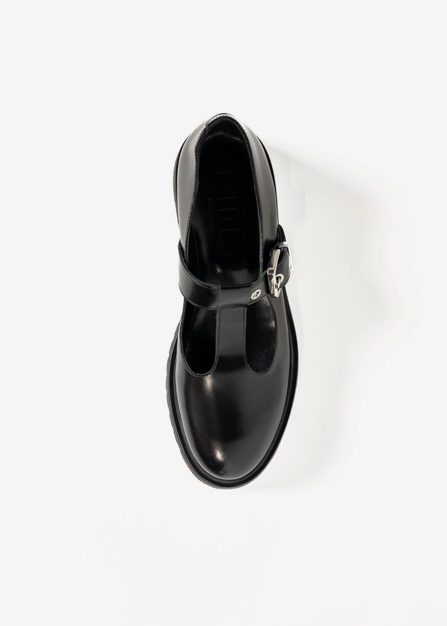 swatch_Black Leather lug sole mary jane