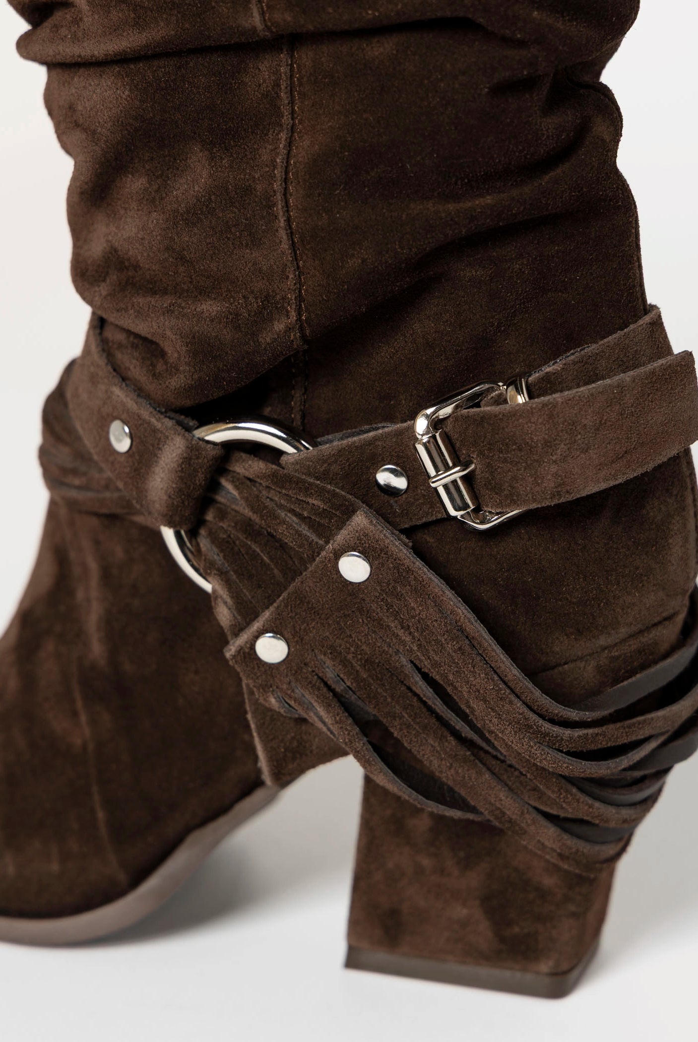 swatch_brown suede moto boot