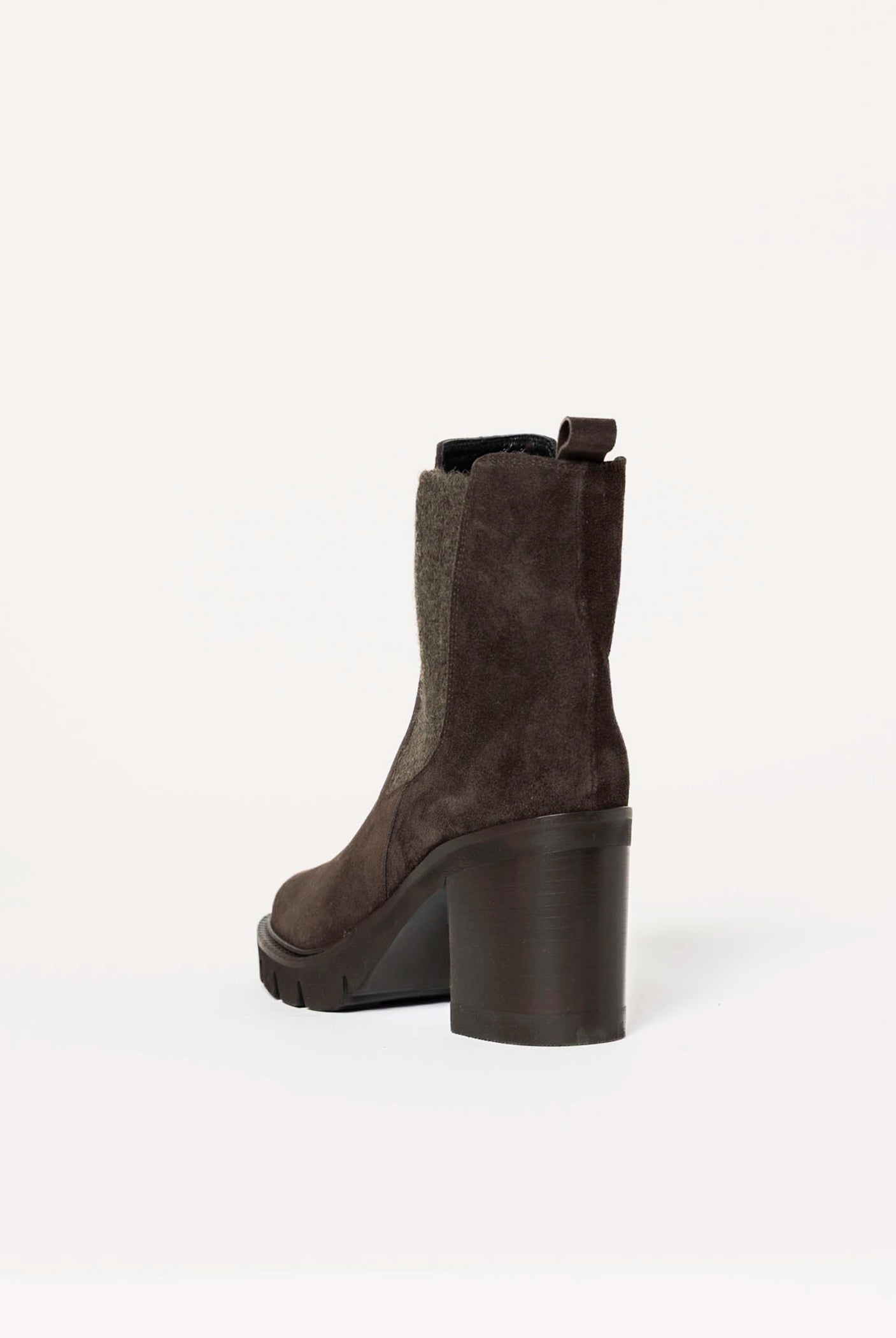 swatch_Mocha Suede heeled chelsea boot
