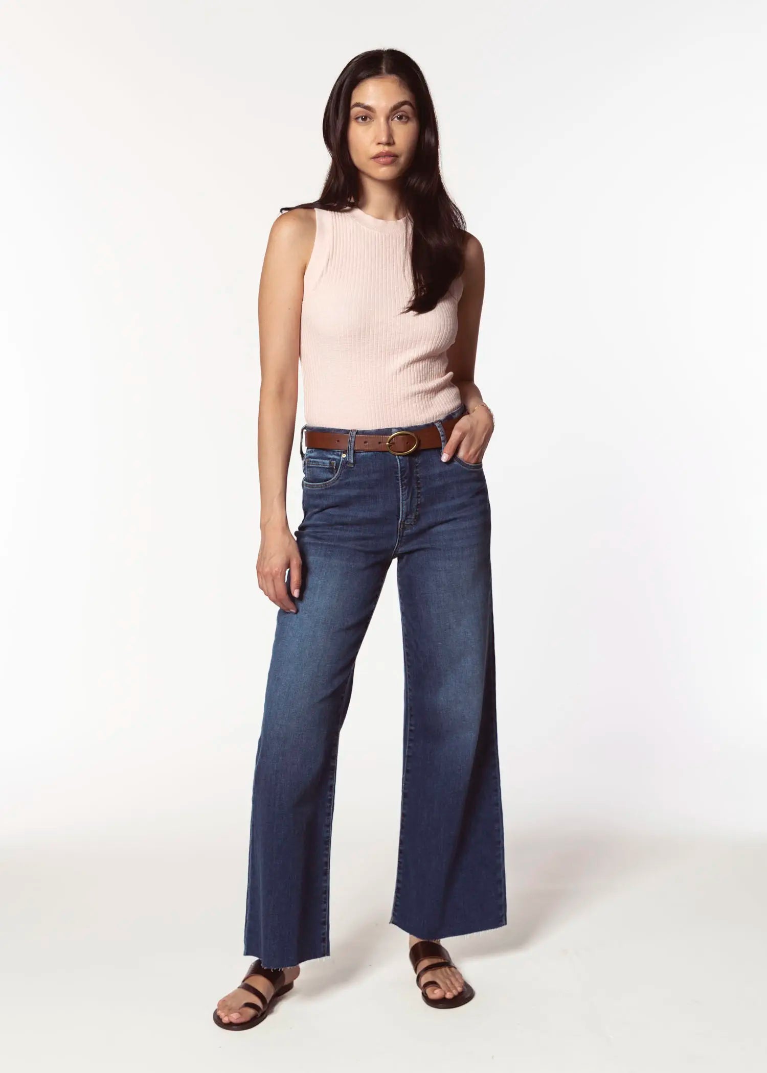 swatch_blue meg wide leg jean apparel