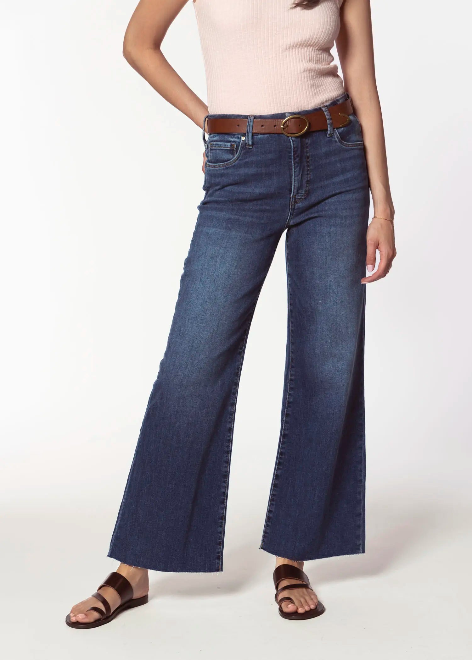 swatch_blue meg wide leg jean apparel