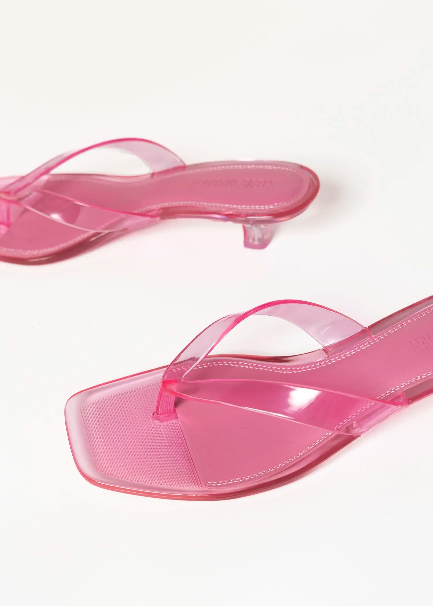 swatch_pink tracie jelly thong sandal heeled sandals