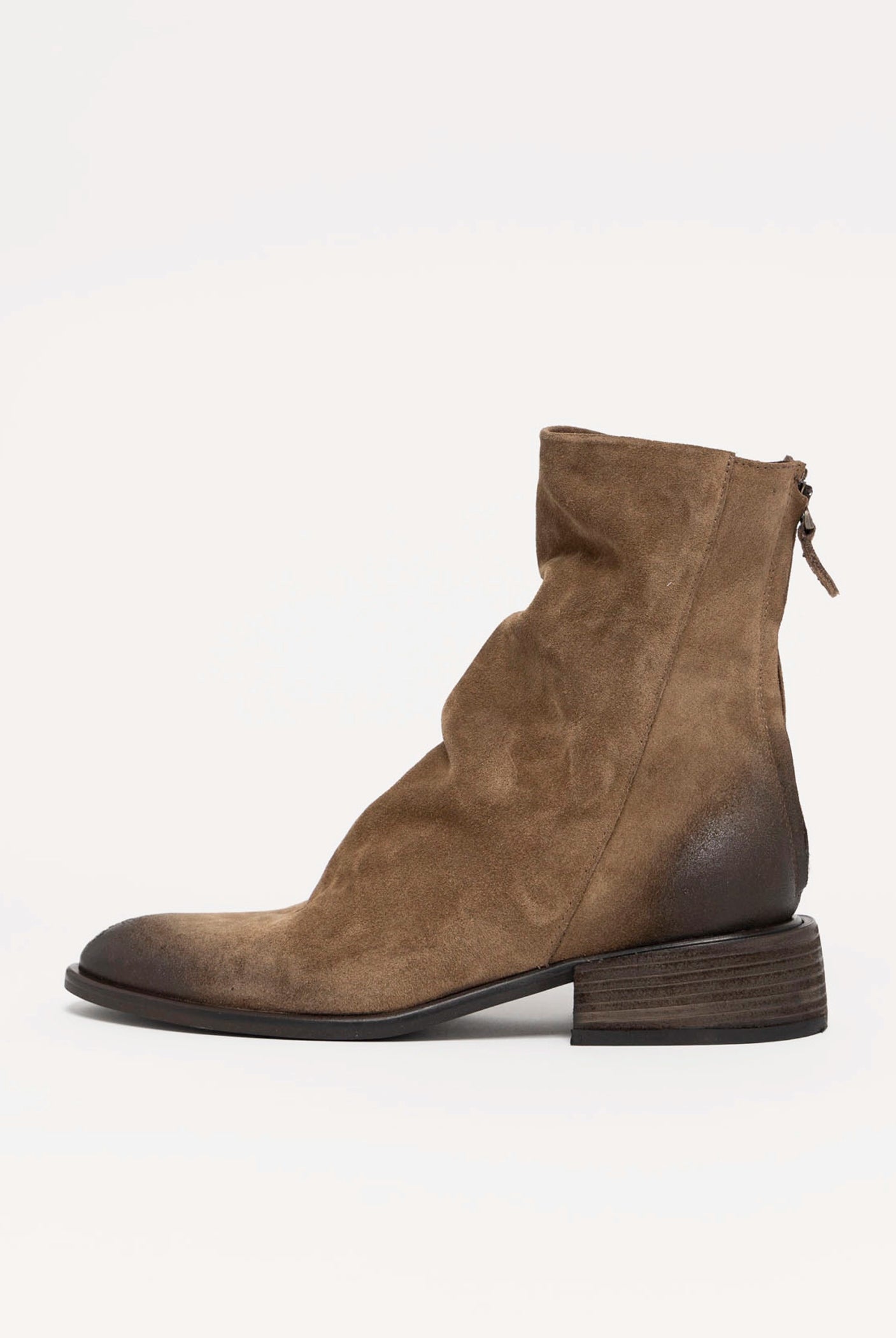 swatch_Sesame Suede l'idea ruched ankle boot