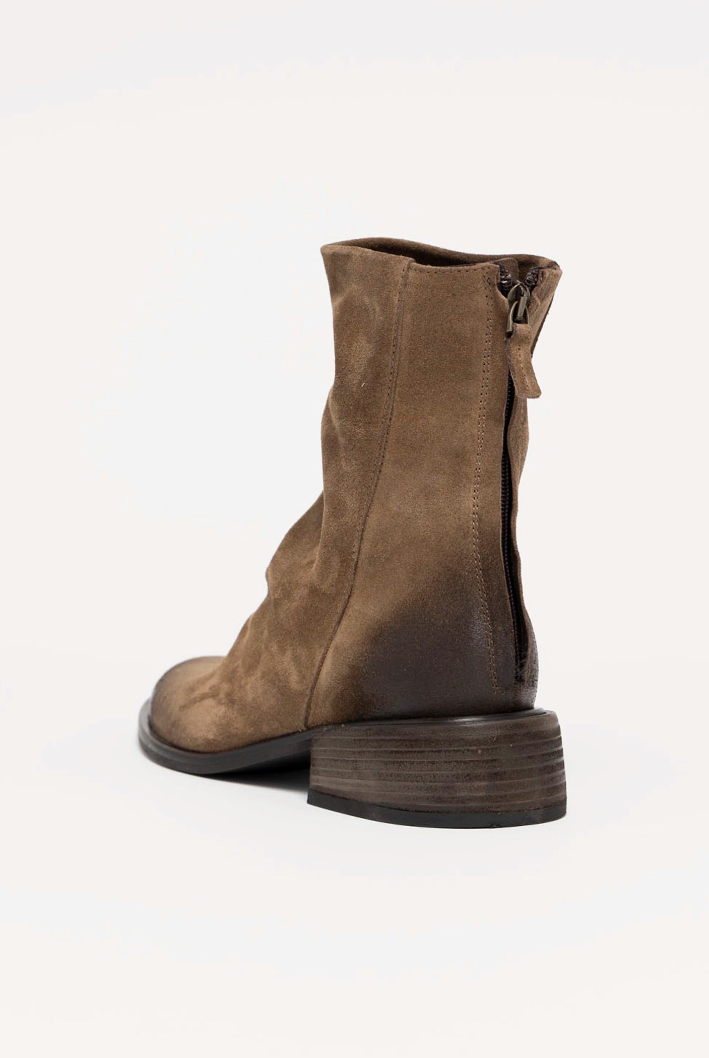 swatch_Sesame Suede l'idea ruched ankle boot