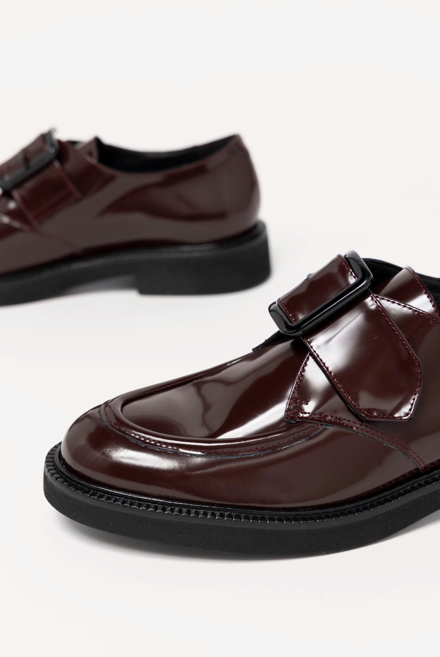 swatch_Bordo Leather l'idea single buckle loafer