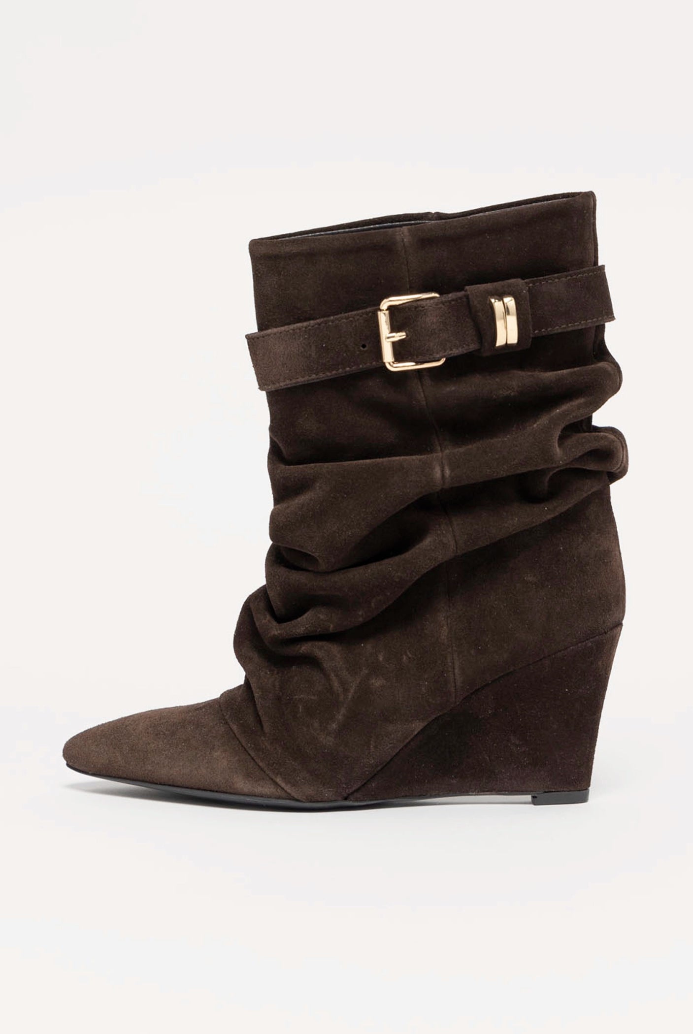swatch_Chocolate Suede l'idea tess wedge boot