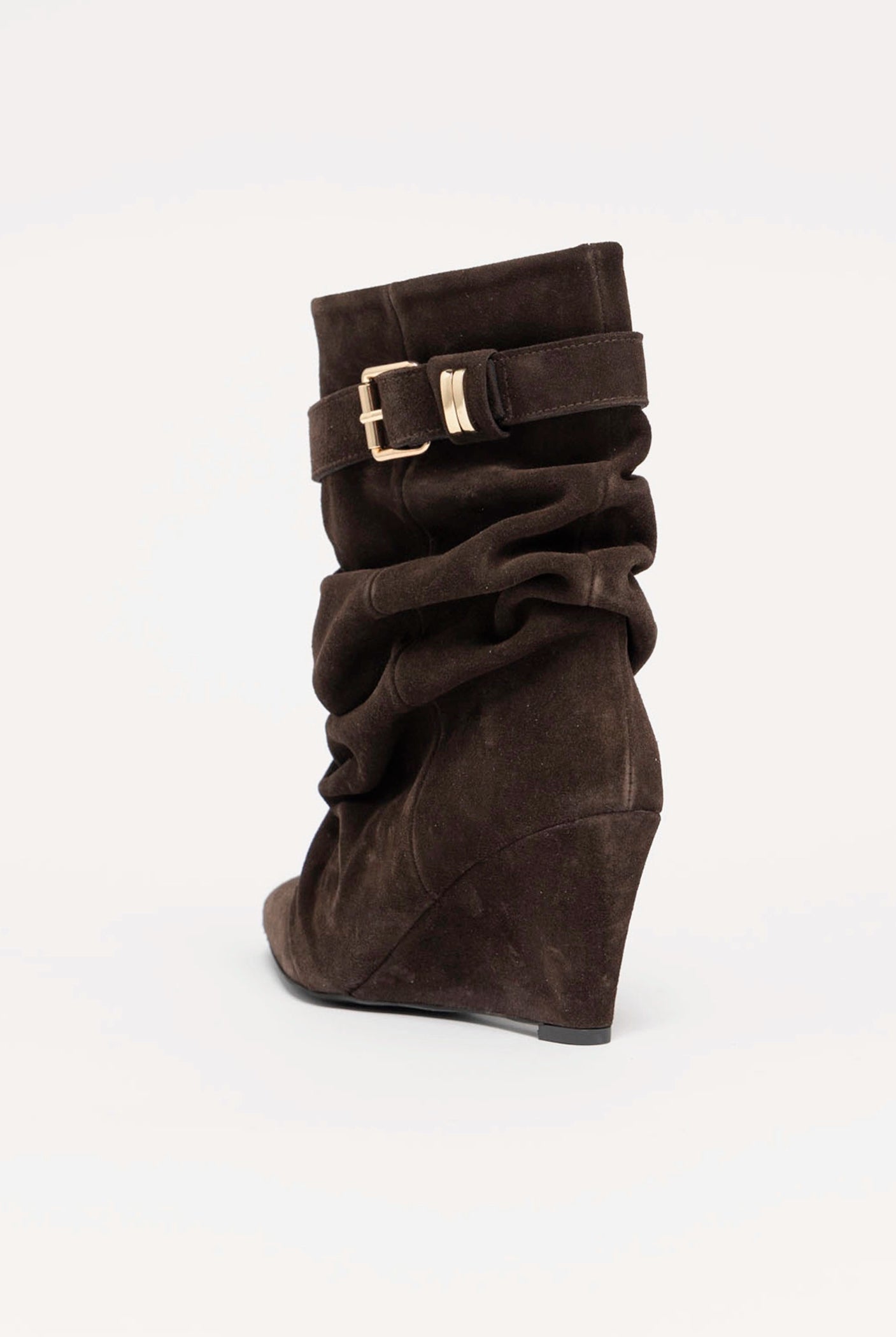 swatch_Chocolate Suede l'idea tess wedge boot