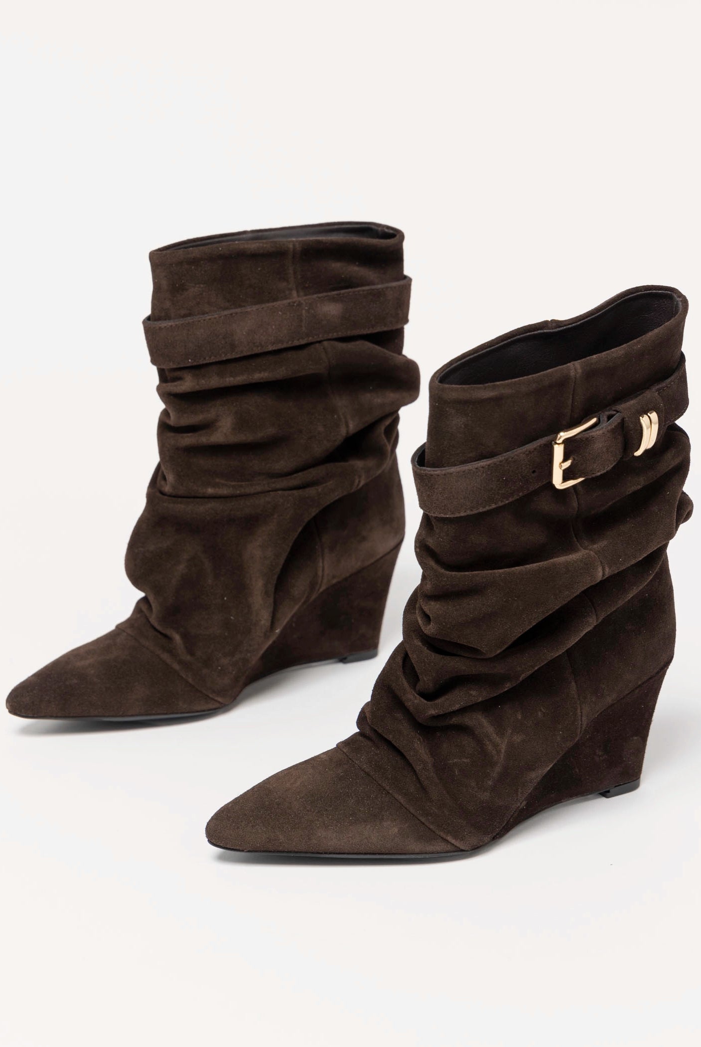 swatch_Chocolate Suede l'idea tess wedge boot