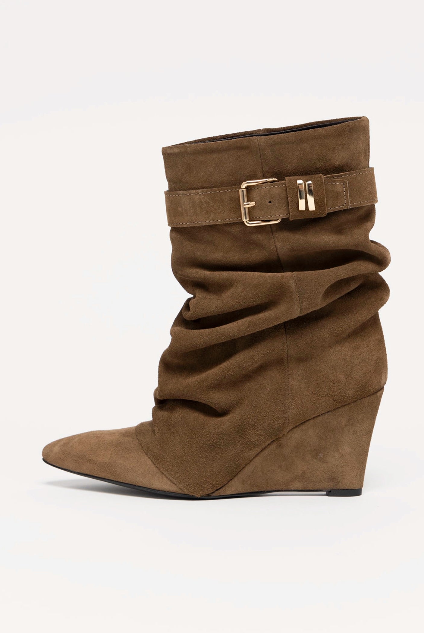 swatch_Taupe Suede l'idea tess wedge boot