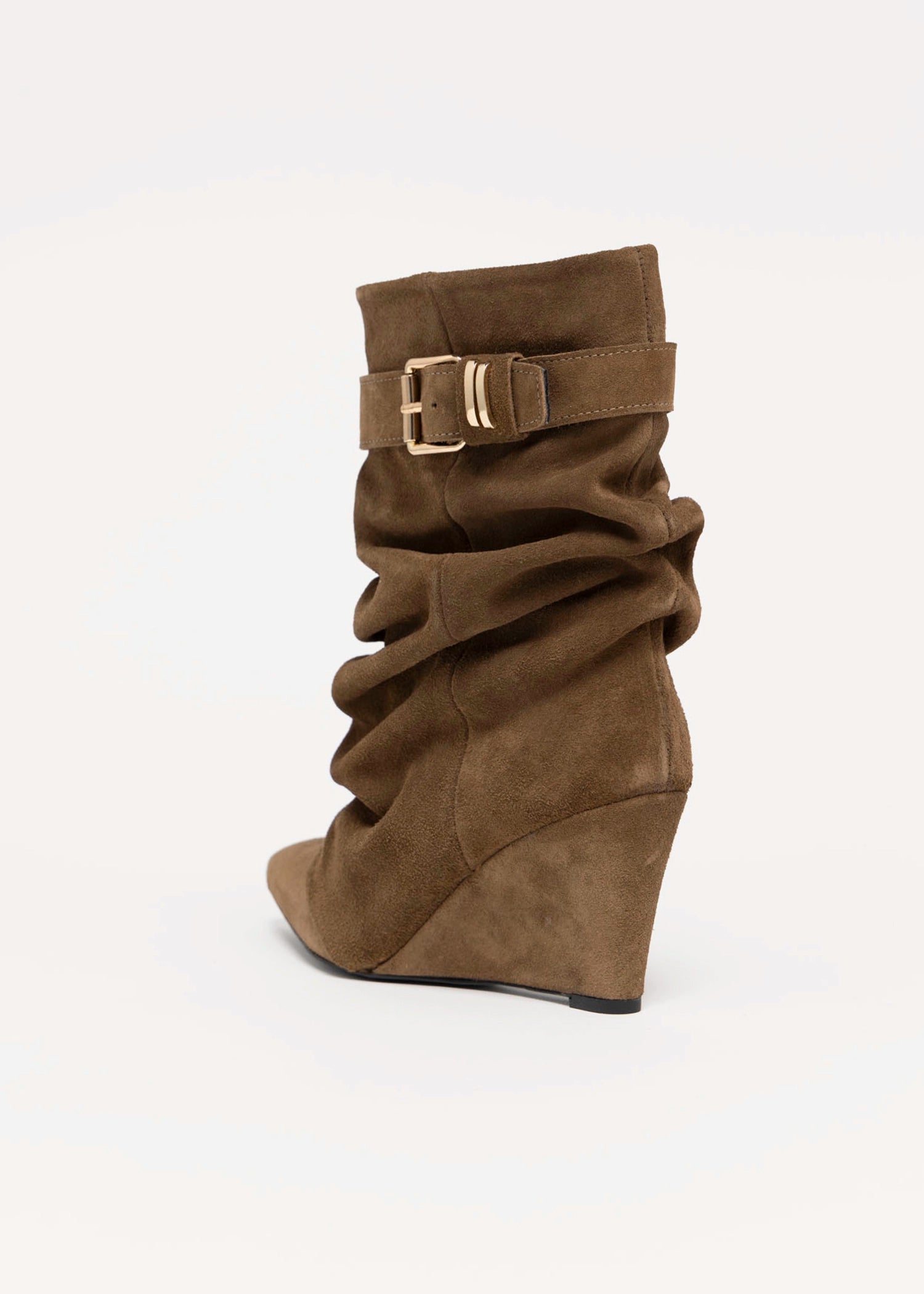 swatch_Taupe Suede l'idea tess wedge boot