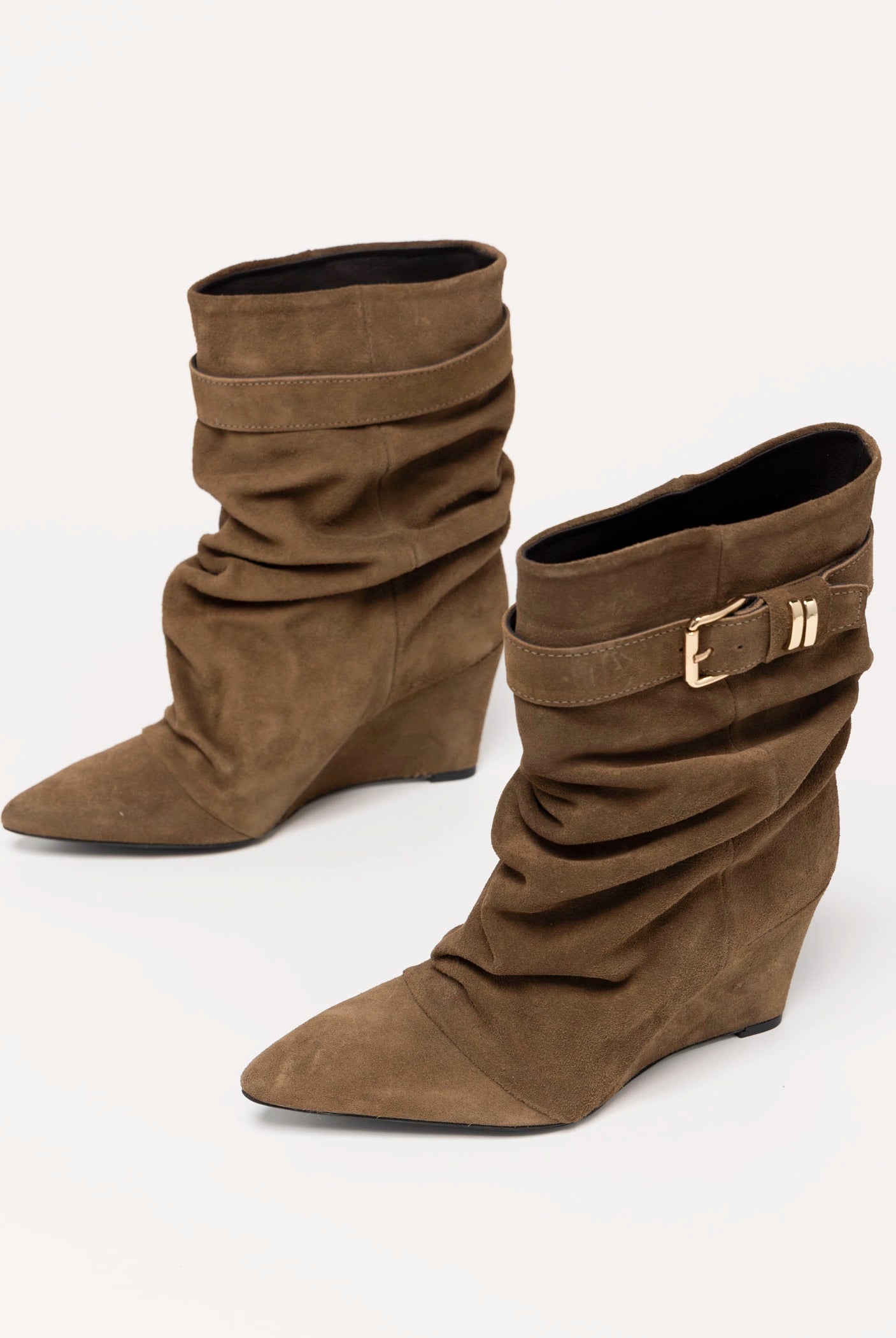 swatch_Taupe Suede l'idea tess wedge boot