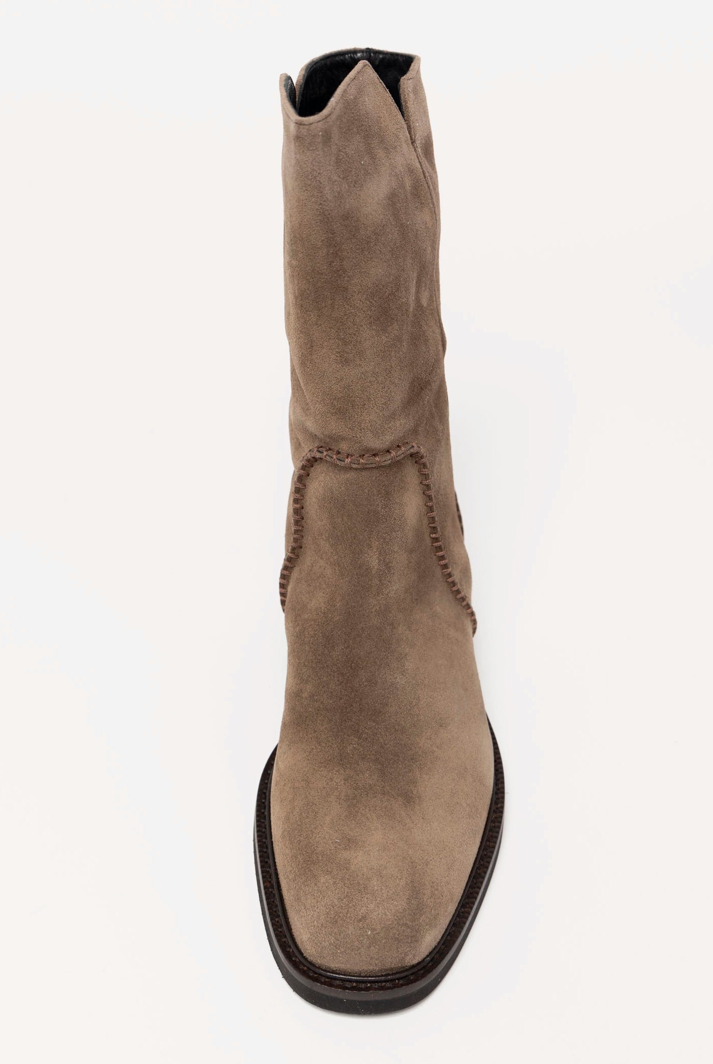 swatch_Taupe Suede l'idea mid calf boot