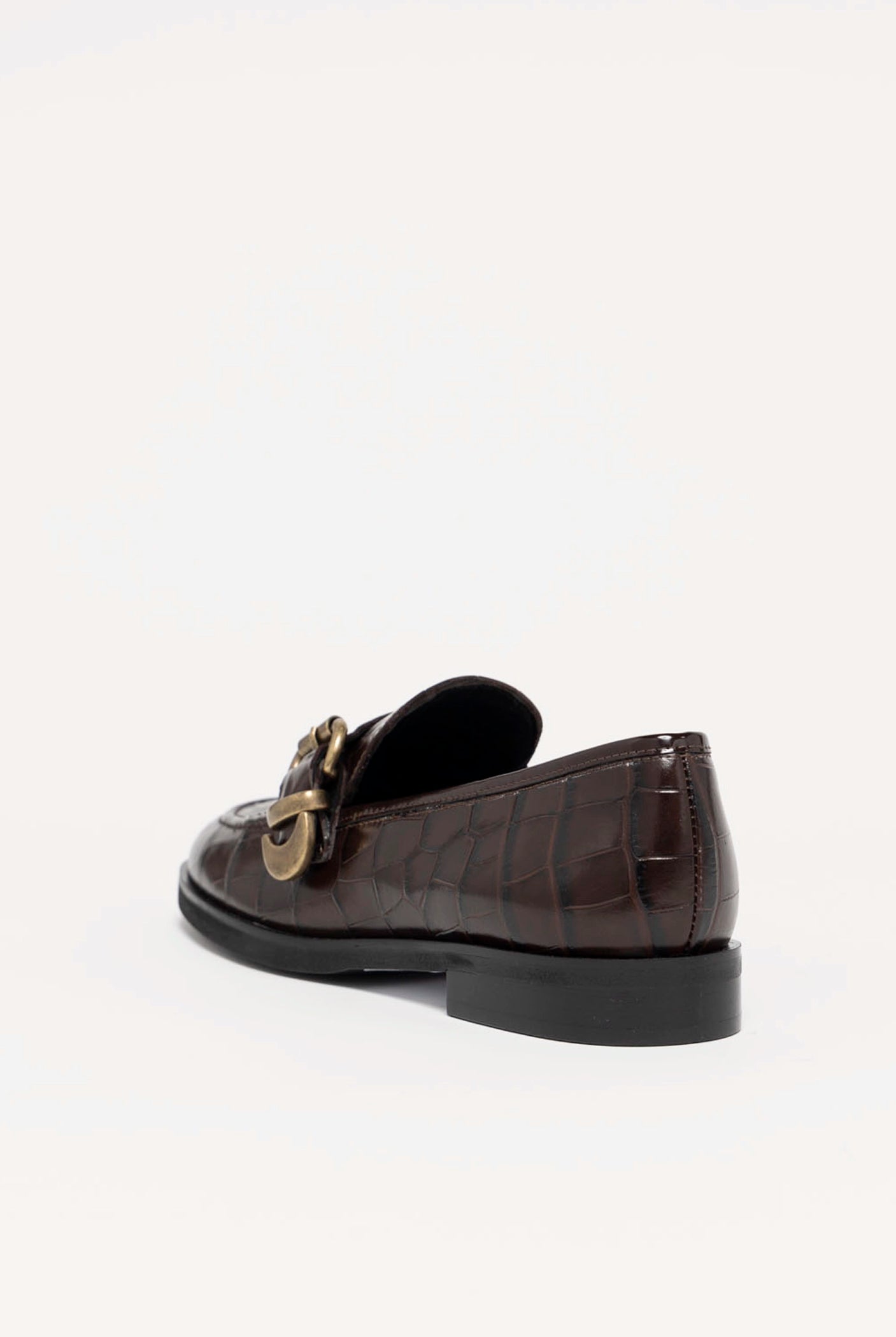 swatch_Brown Croco l'idea croc embossed loafer